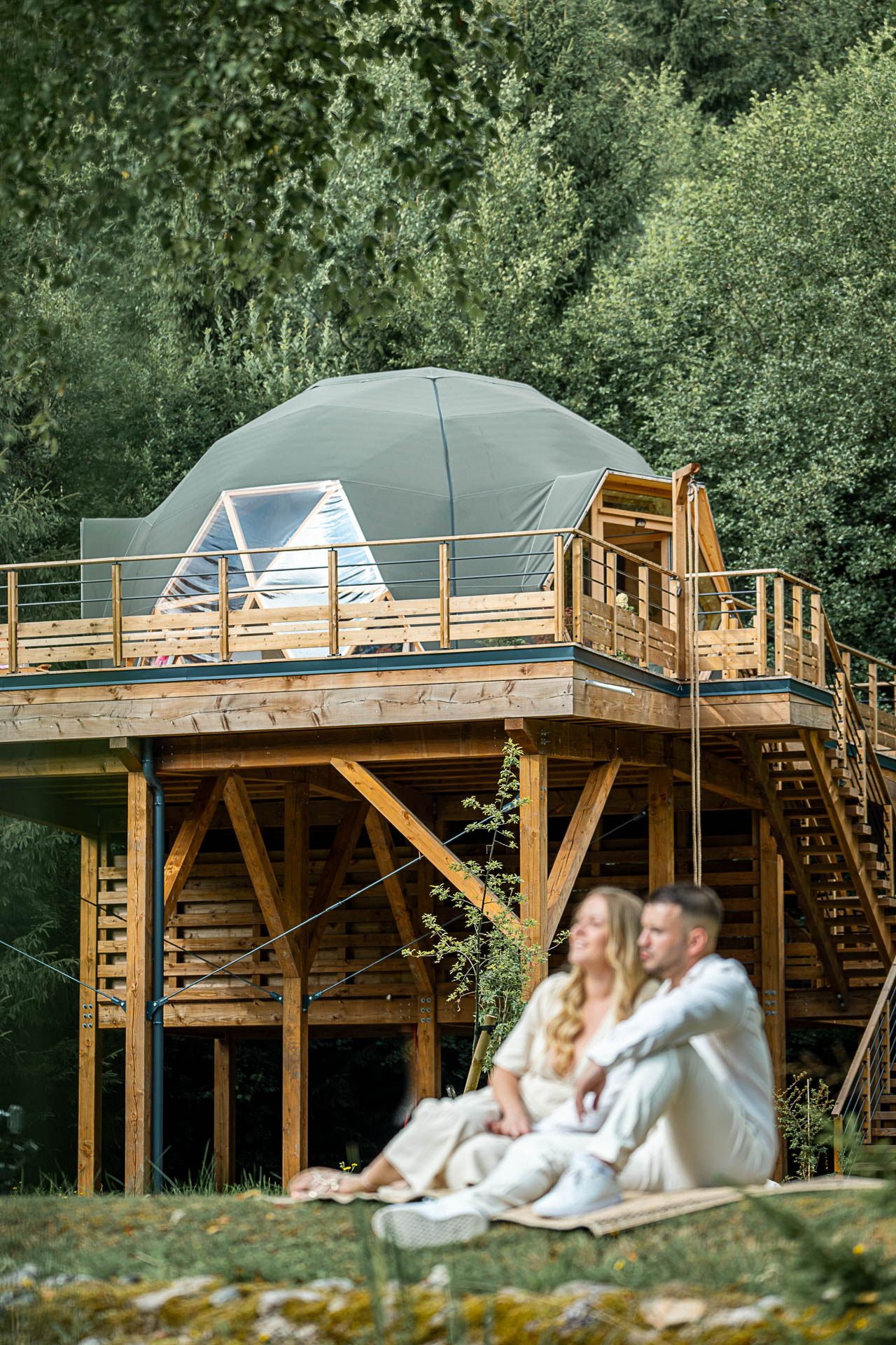 DÔME SWEET DÔME & Spa — Dôme avec spa à 7m en Vosges à Les Forges — cuisine