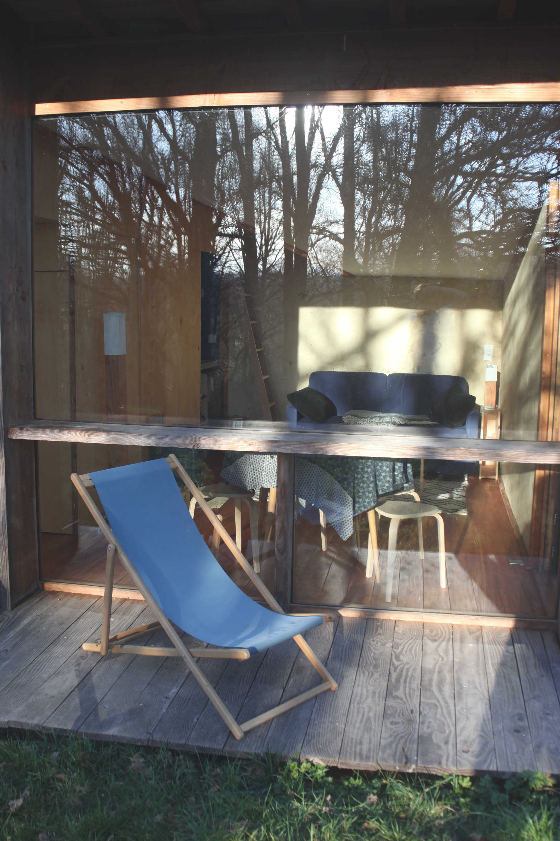 La cabane bleue — Cabane végétalisée avec spa à Haute-Vienne à Saint-Léger-la-Montagne — salle de bain