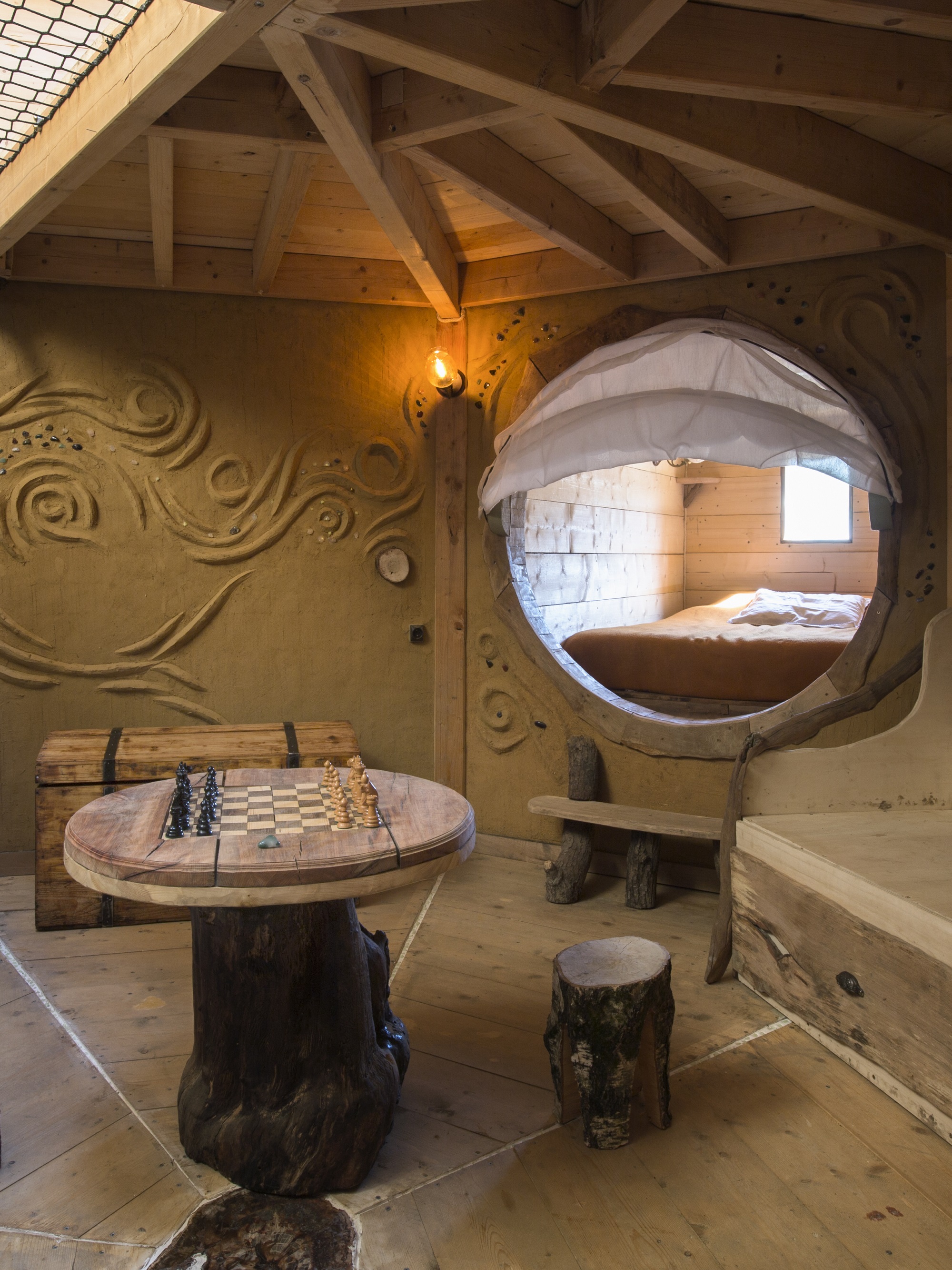 Gaia : une cabane végétalisée au cœur de la Lorraine à Vittel — salle de bain