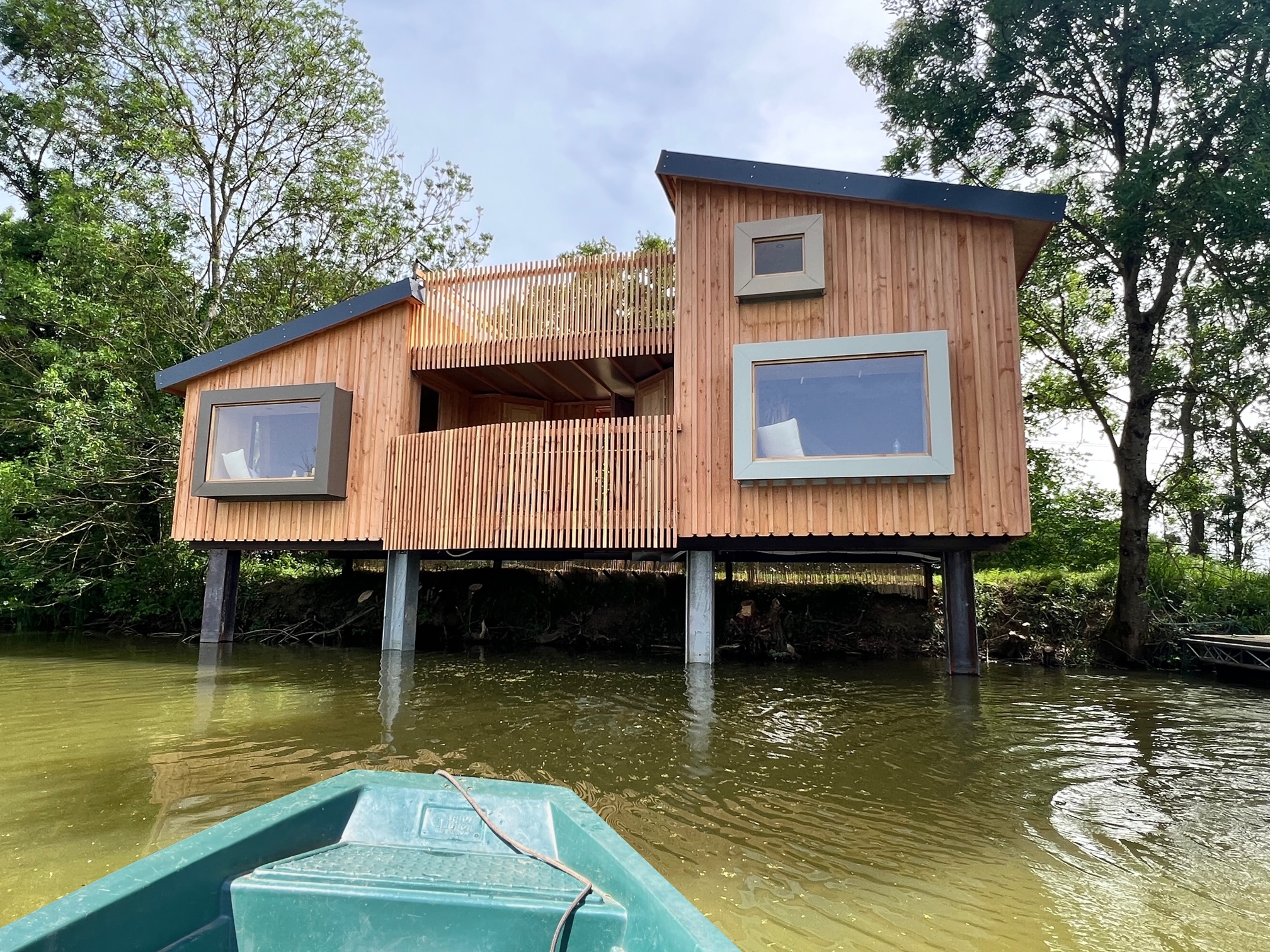 Cabane Spa Horizon — Séjour bien-être à 5 pers dans l'Ain à Meillonnas — vue depuis la terrasse