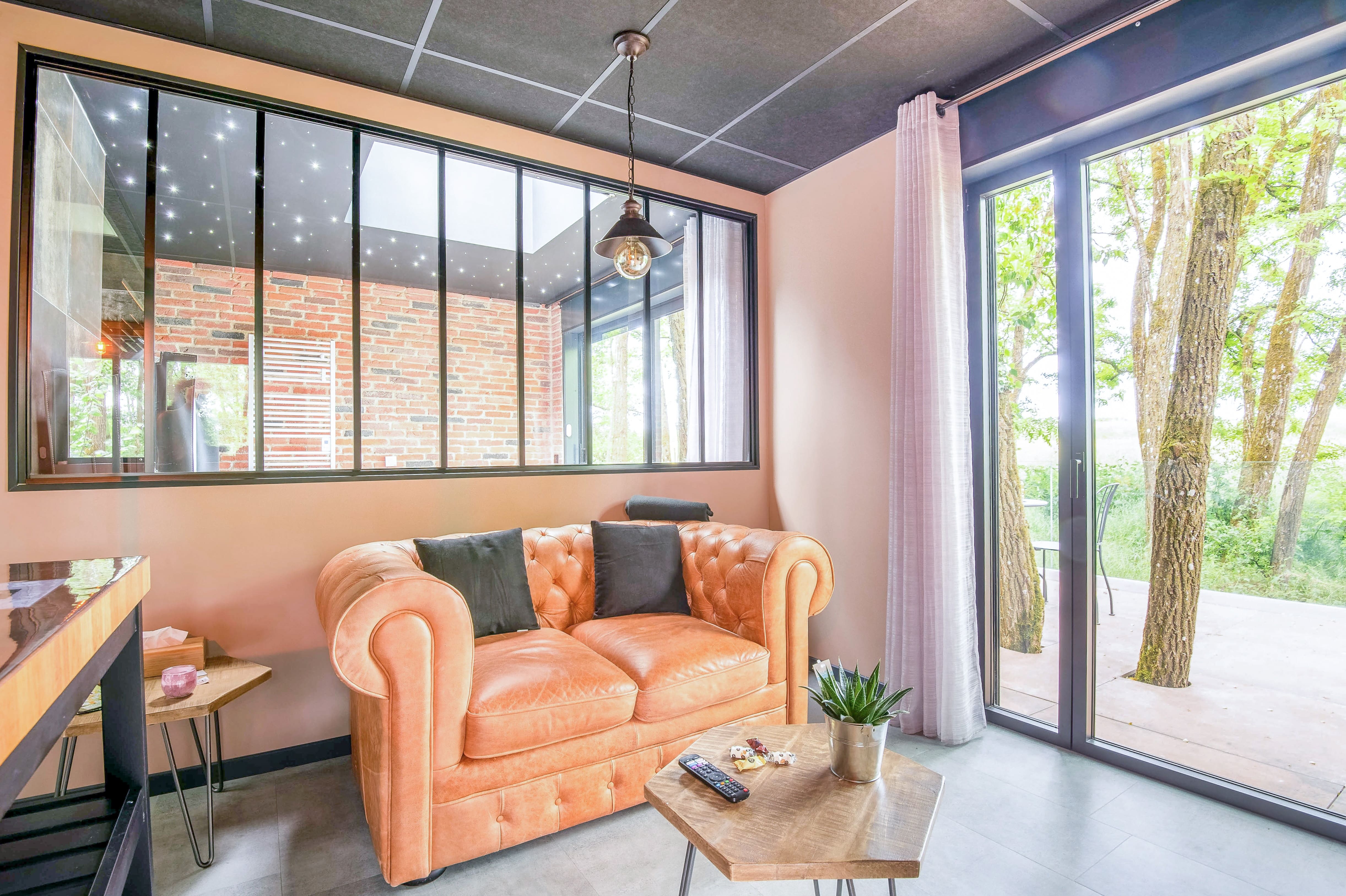 Cottage Spa Atria : une cabane romantique en Lorraine à Ville-Sur-Illon — chambre