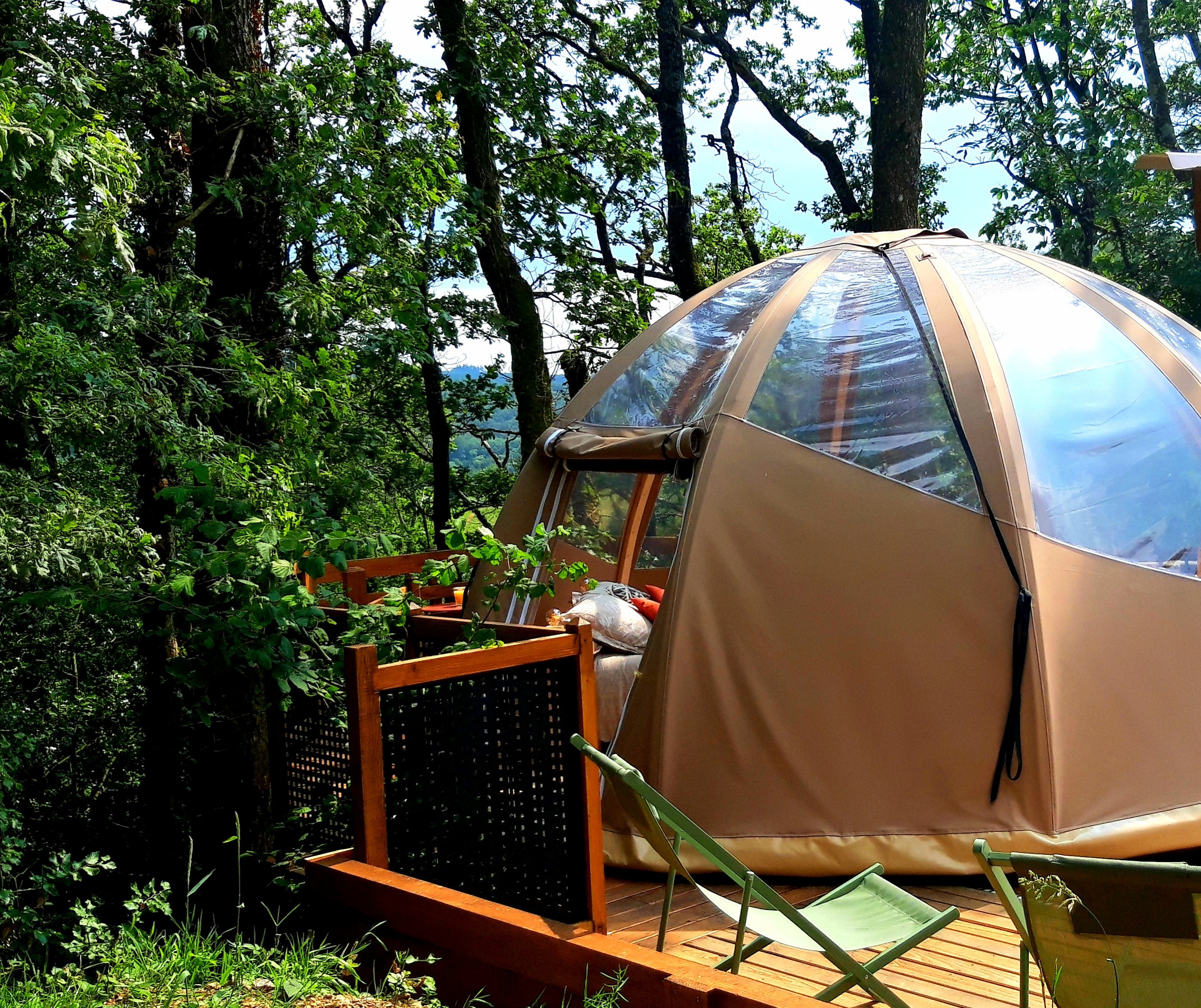 Le Mobil' Dôme — Dôme avec vue panoramique à Marie (Tarn) à Albi — espace de vie