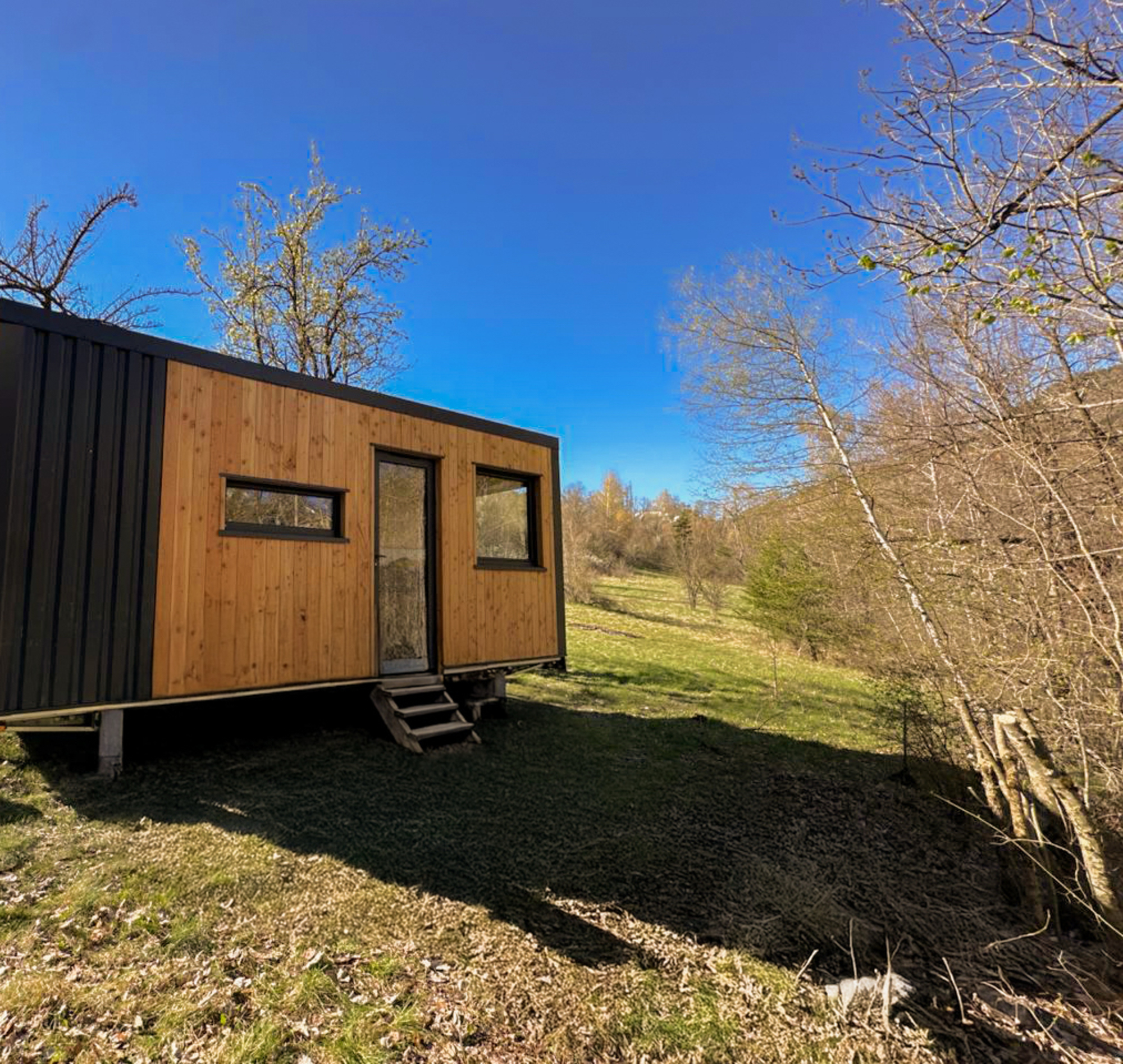Guettée des Alpes — Tiny House avec spa à Allos (Alpes-de-Haute-Provence) à Allos — salle de bain