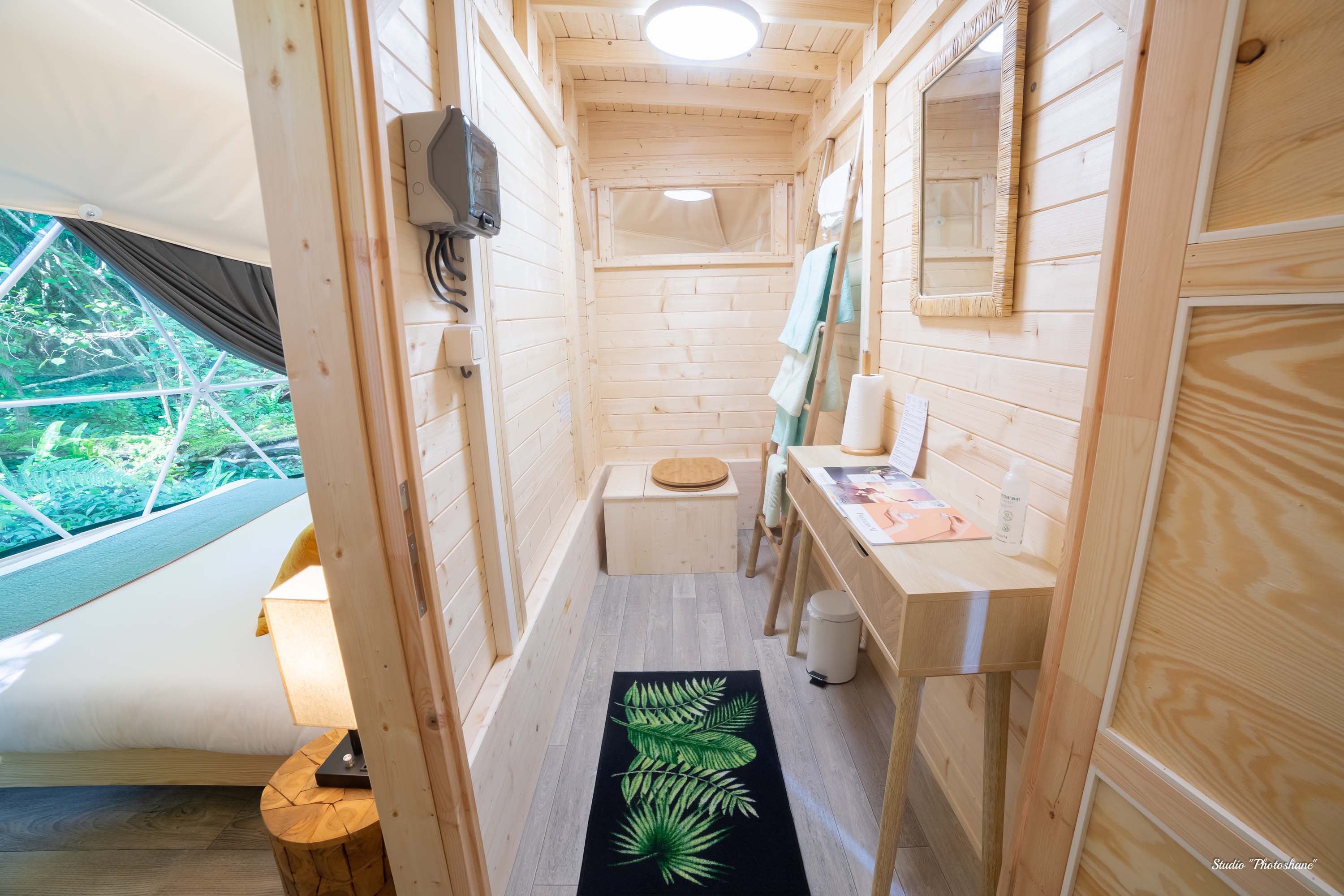 Géode Chêne Emeraude — Dôme avec spa à 180° sur la forêt en Gironde à La Teste-de-Buch — environnement naturel