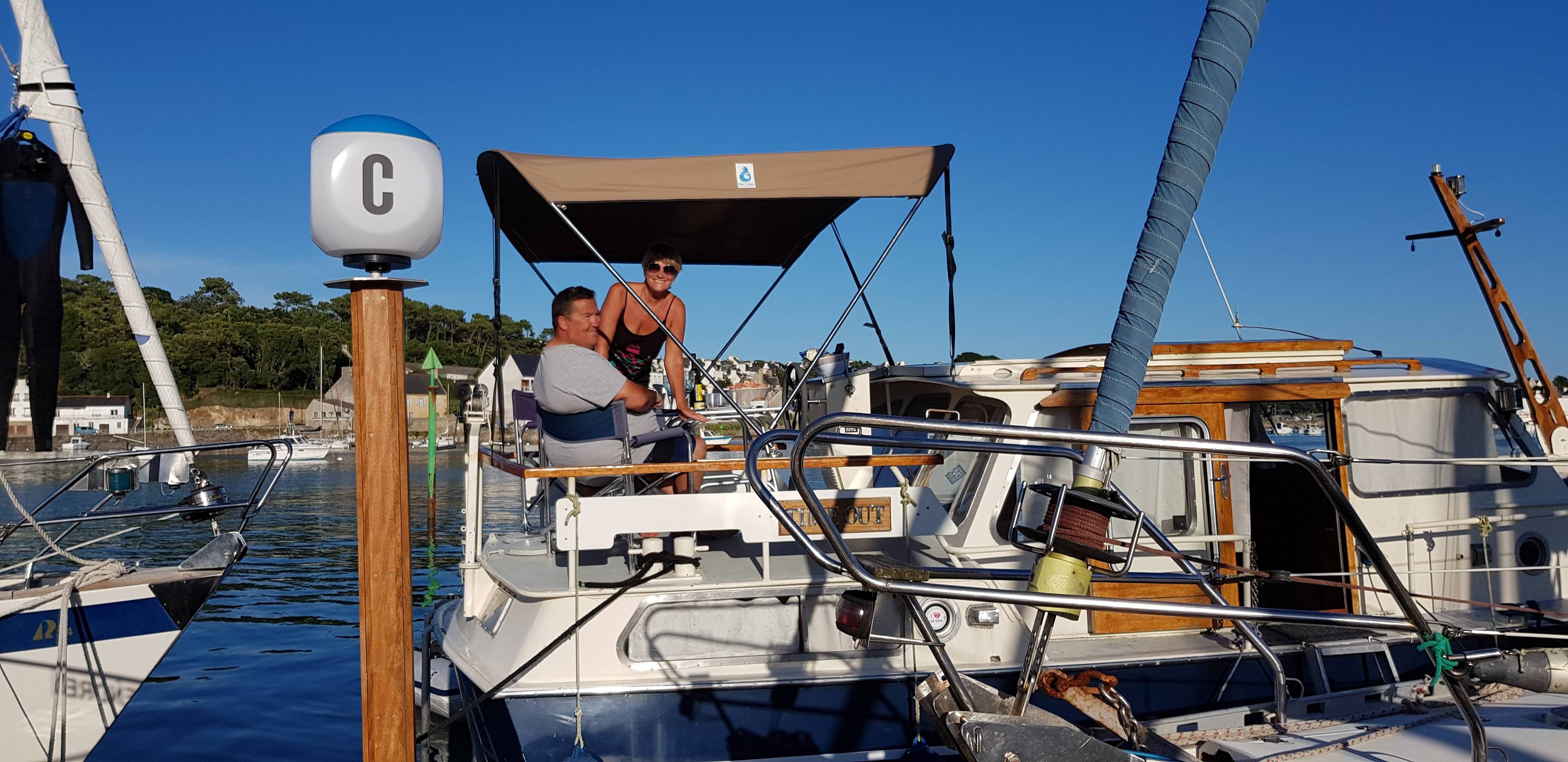 Vivez l'expérience unique du Yacht Time Out à Audierne — vue depuis la terrasse