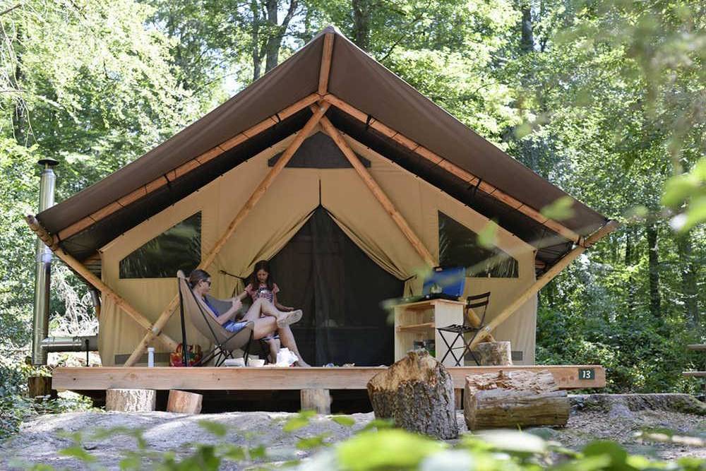 Tente Trappeur — Séjour nature avec spa à Wattwiller (Haut-Rhin)