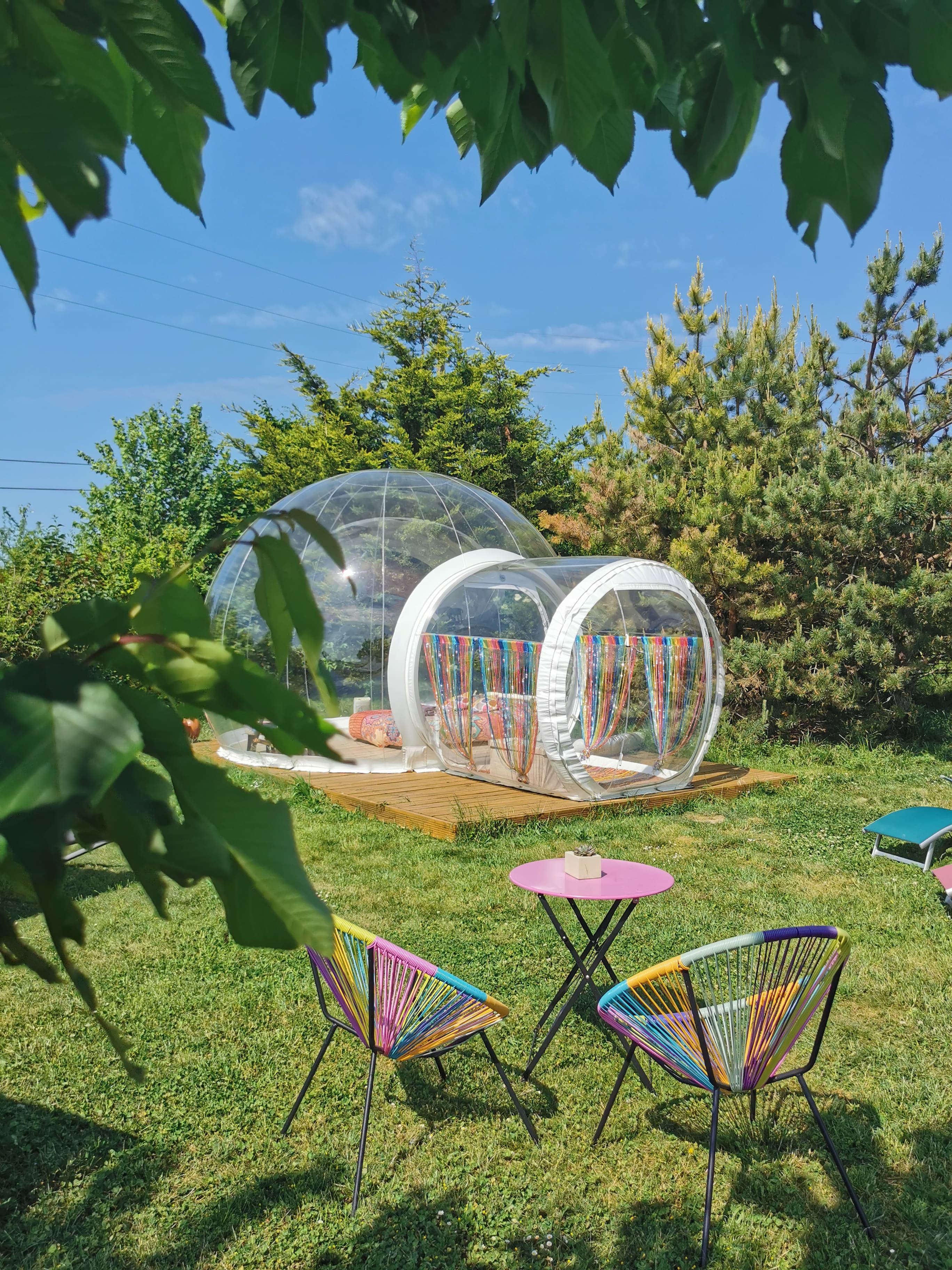 Vivez l'expérience unique de la Bulle Cristal en Île-de-France à Champmotteux — chambre