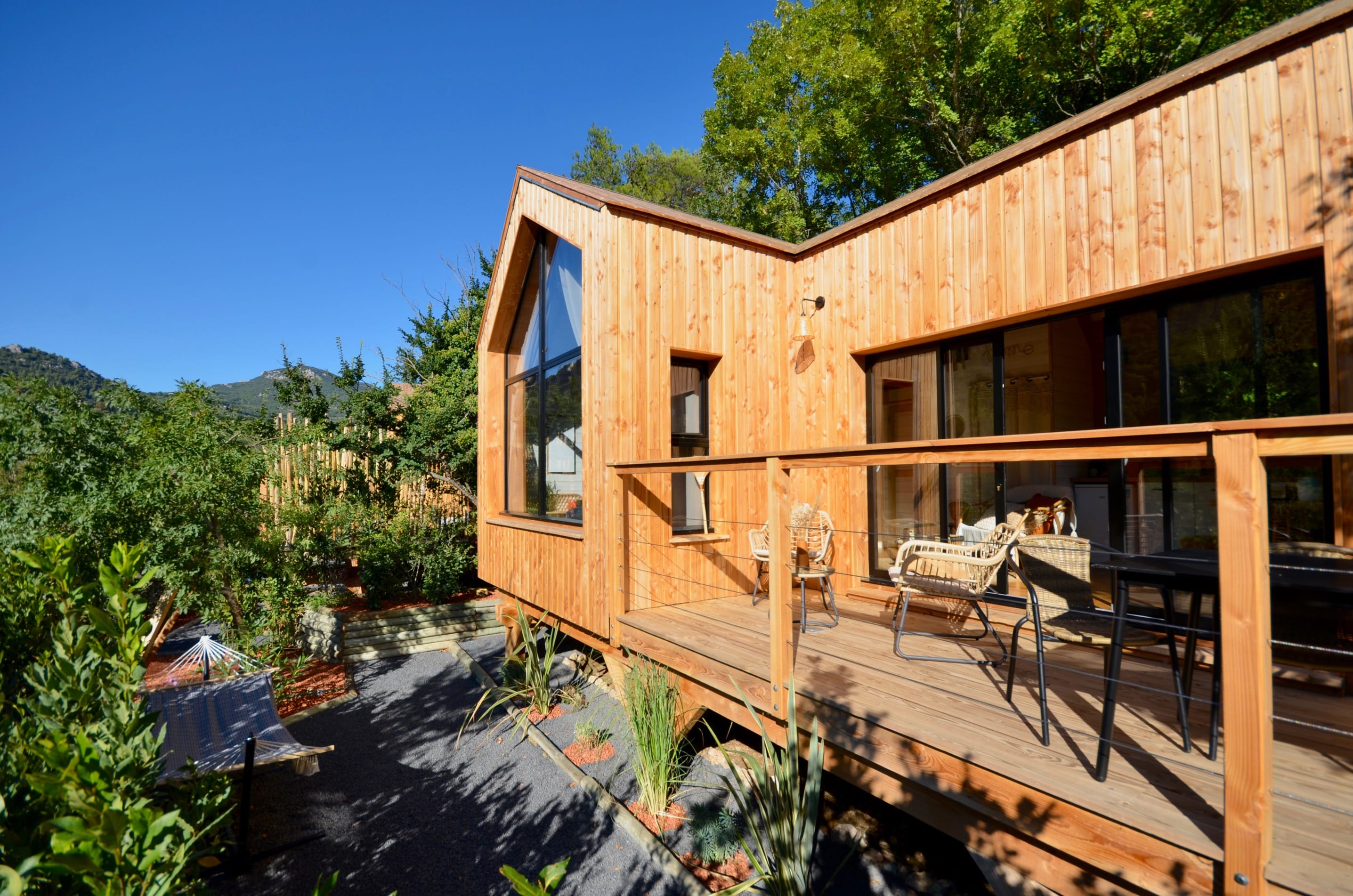 Lodge Mont Ventoux — Cabane avec spa à Vaucluse à Carpentras — vue intérieure