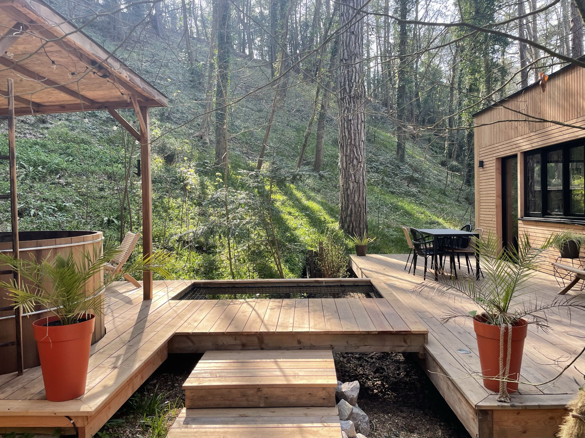 Le refuge & Spa — Cabane sur pilotis avec spa à Pas-de-Calais