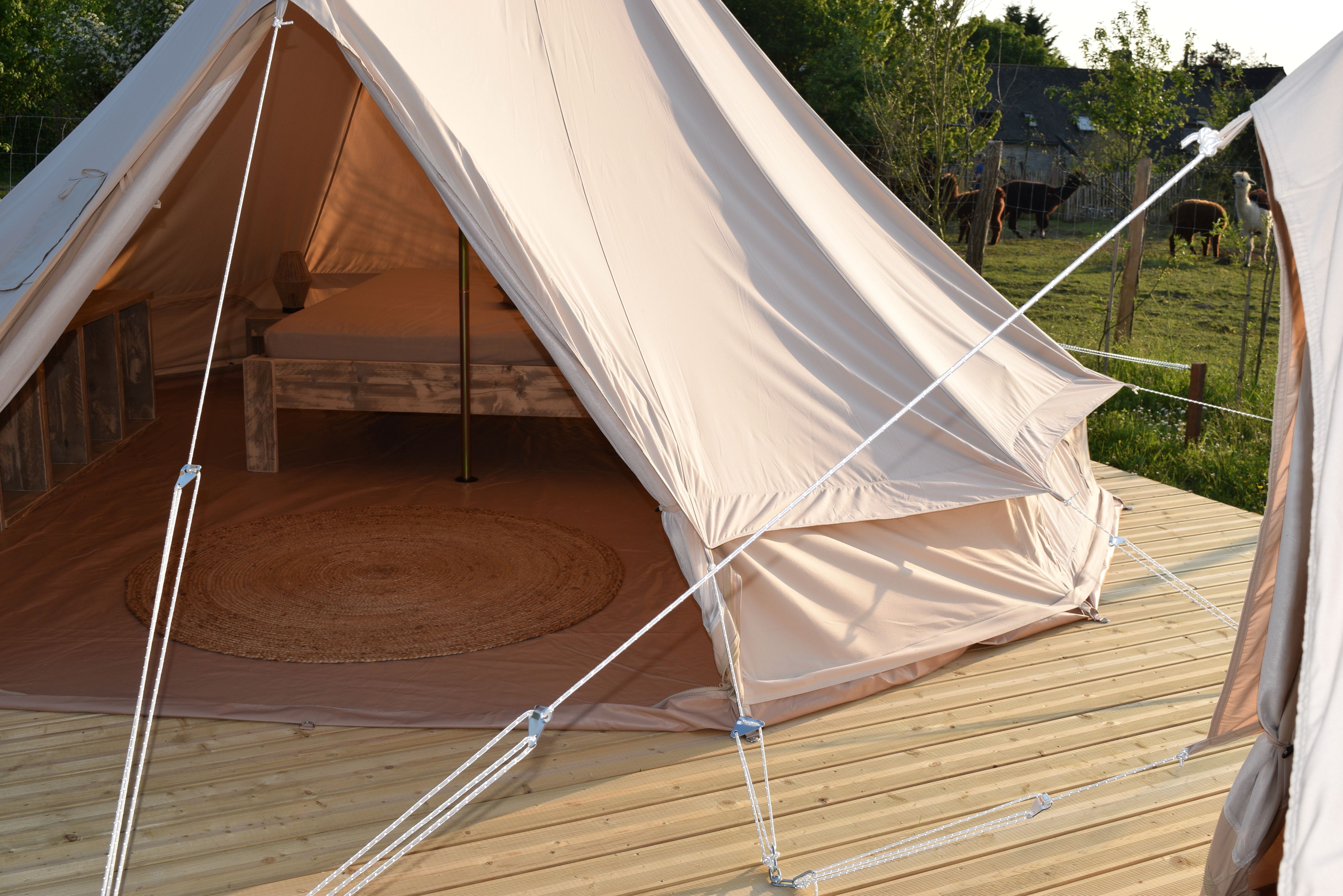 Tente Inca — Séjour nature avec spa à Maine-et-Loire à Angers — environnement naturel