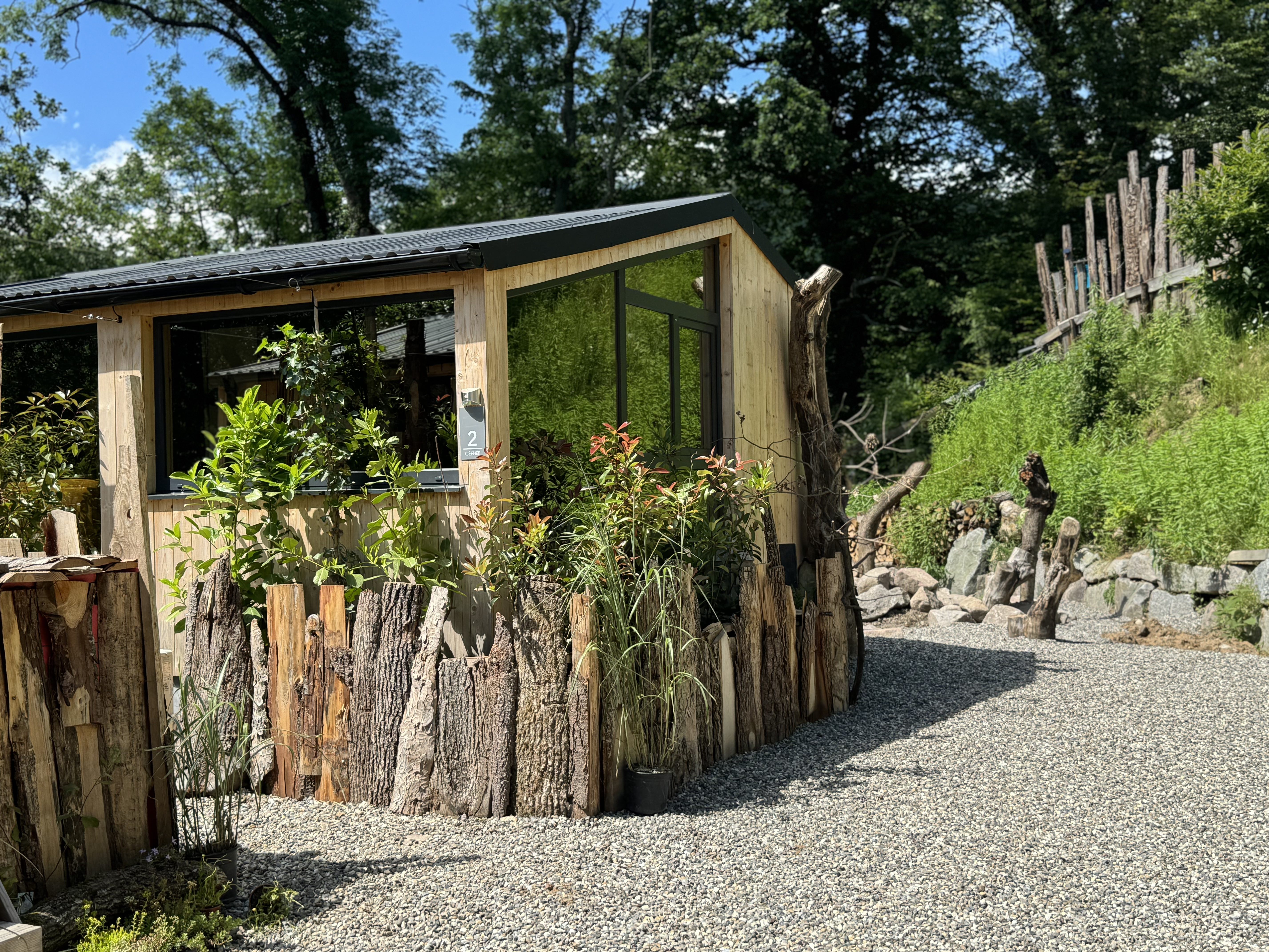Le Binôme Aigle & Céphée - Cabane avec bain nordique en Alsace à Orbey — chambre