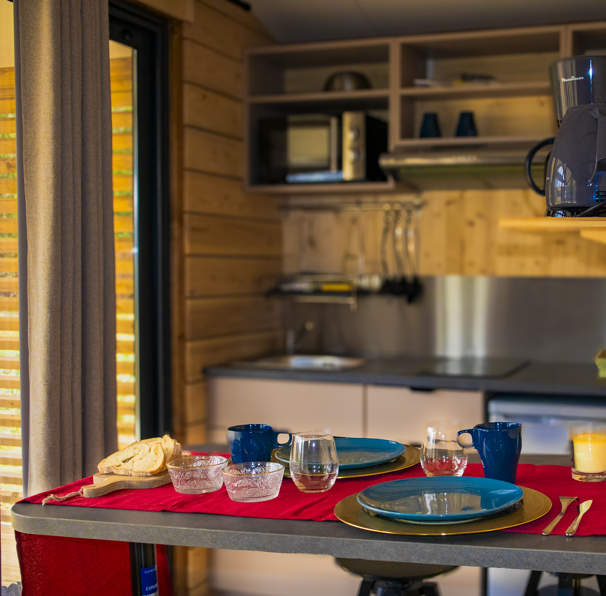 Chalet crémant & Sauna — Cabane avec Bain nordique à Côte-d'Or à Moloy — cuisine