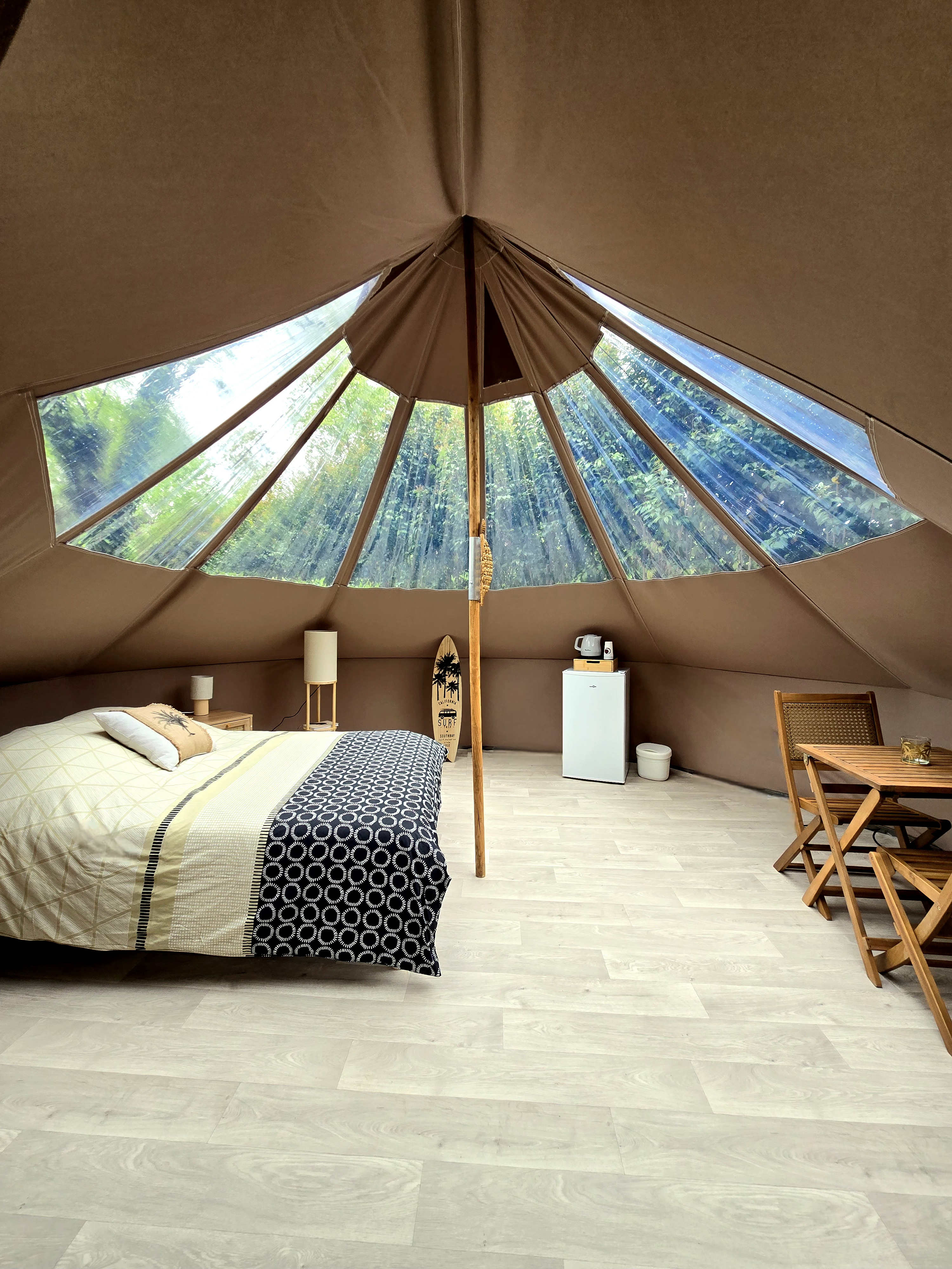 Tipi Orion — Nuit étoilée à 2 dans les Landes à Mont-de-Marsan — vue depuis la terrasse