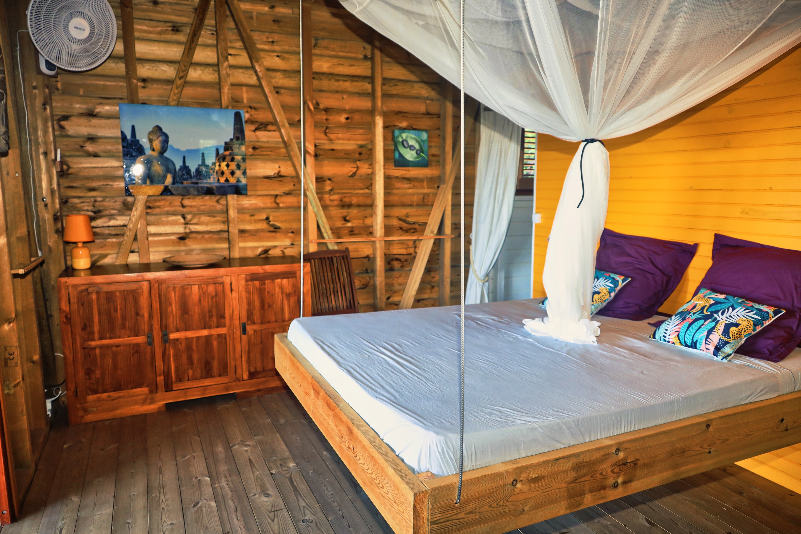 Ti Kaz Anoli : une cabane au cœur de la Guadeloupe à Terre-De-Bas — chambre