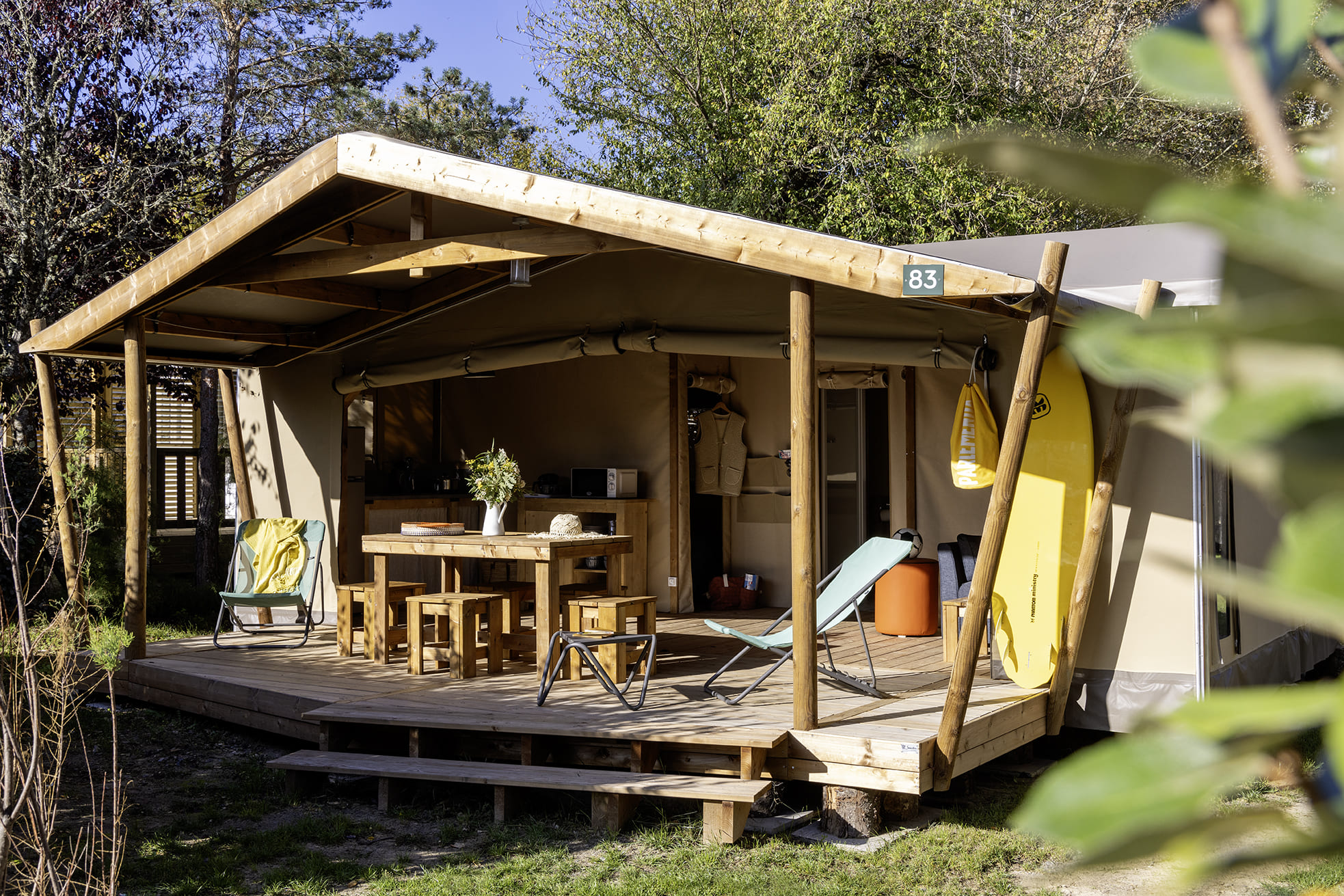 Cabane Cotton 2 chbres — Séjour nature avec spa à La Davière Plage