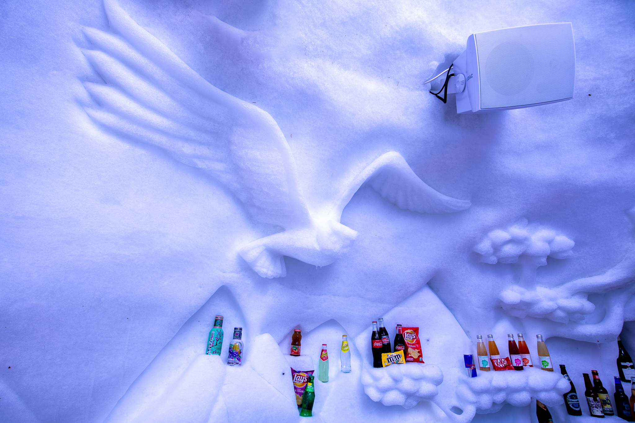 Village Igloo Avoriaz — Nuit insolite dans un igloo à Haute-Savoie à Morzine — vue depuis la terrasse