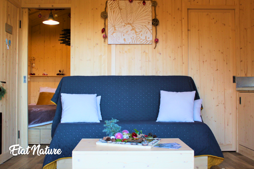 La Cabane sur Pilotis — Séjour avec spa à Épinal (Meurthe-et-Moselle) à Épinal — vue depuis la terrasse