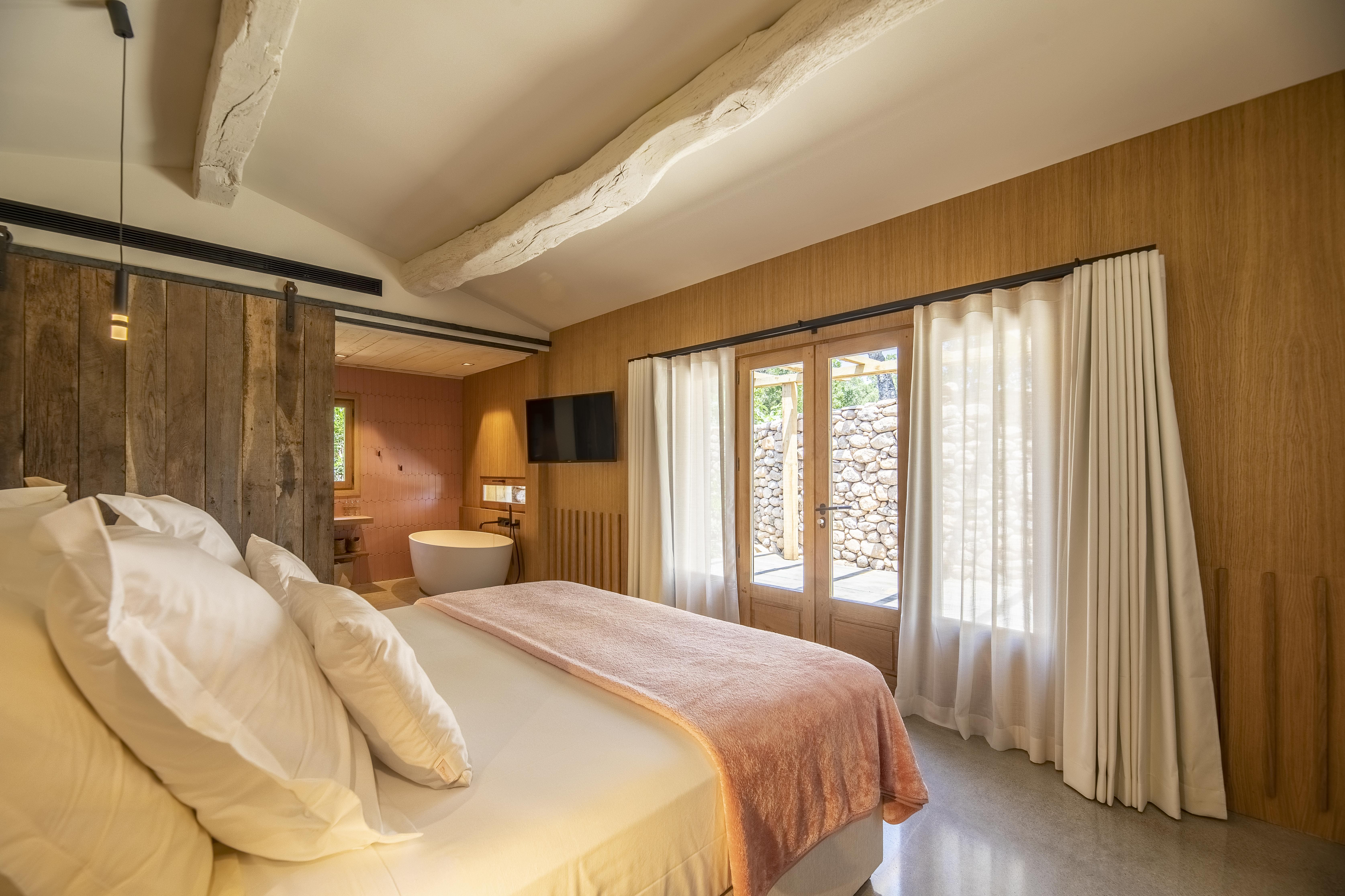 Aries, Casette Casanghjulina — Maison insolite avec spa à Corse-du-Sud à Porto-Vecchio — chambre