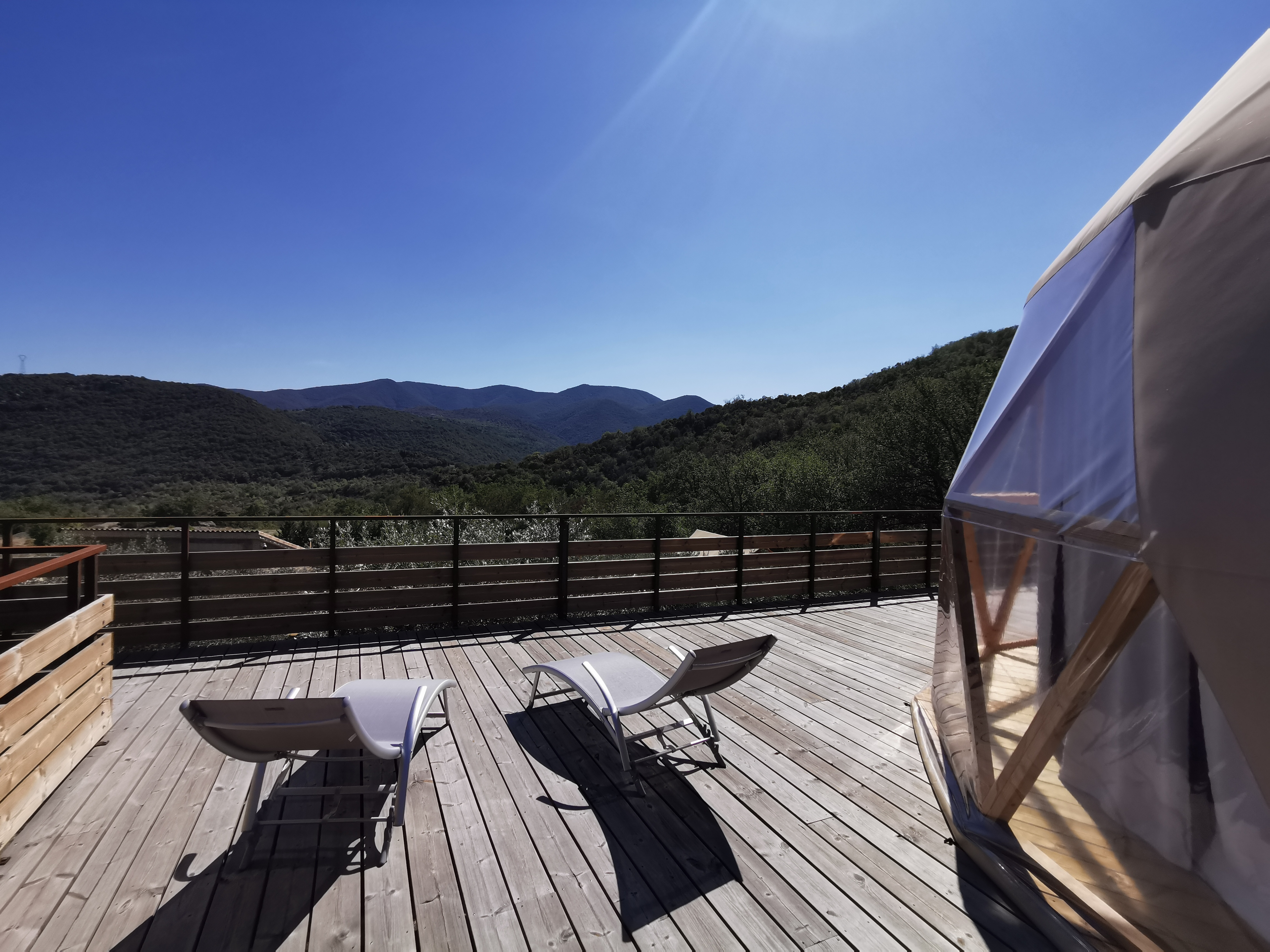 Séjournez dans un dôme géodésique au cœur du Languedoc-Roussillon à Ansignan — salle de bain