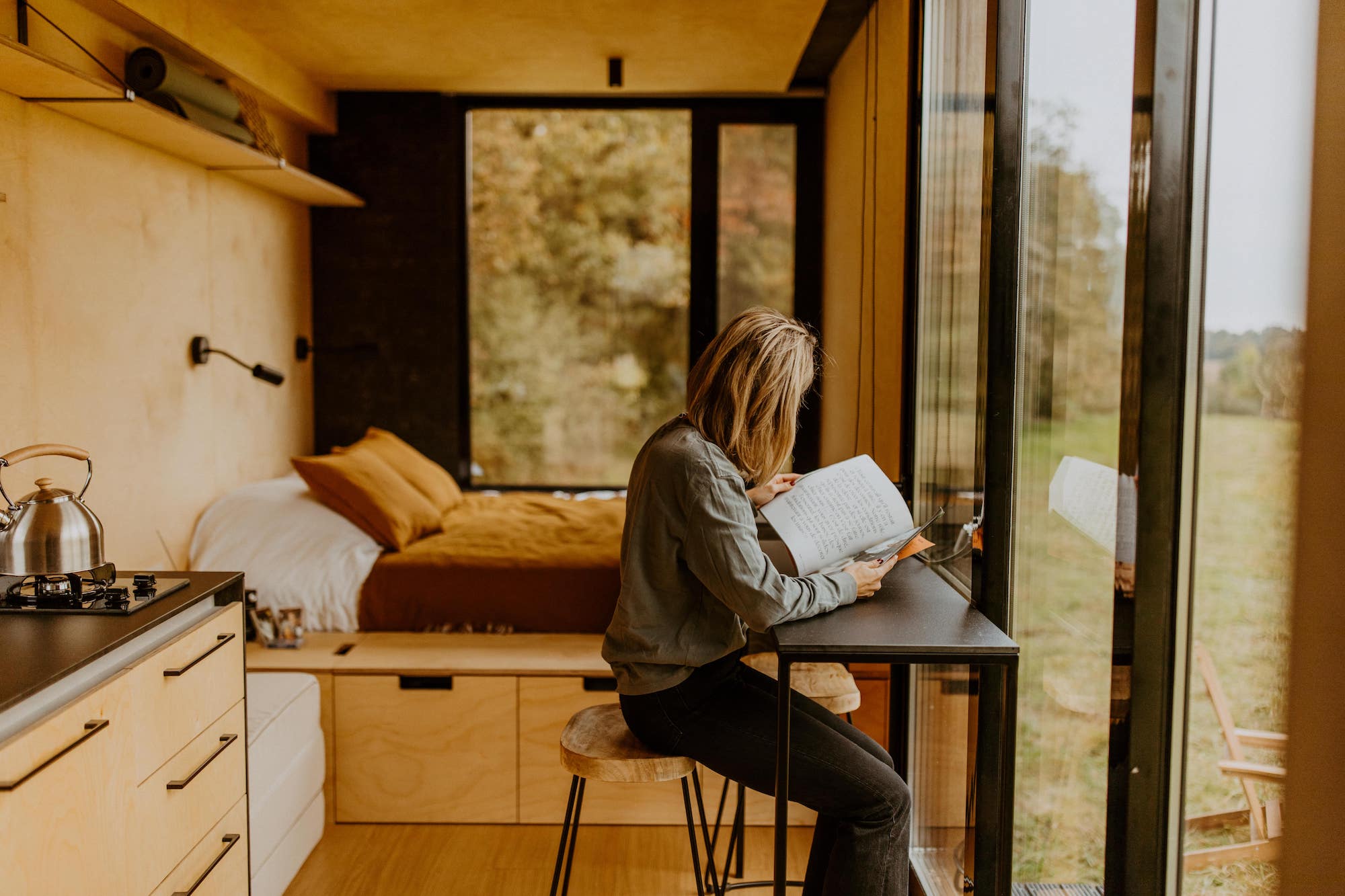 Une expérience unique dans une Tiny House près d'Étretat à Arelaune-En-Seine — espace de vie