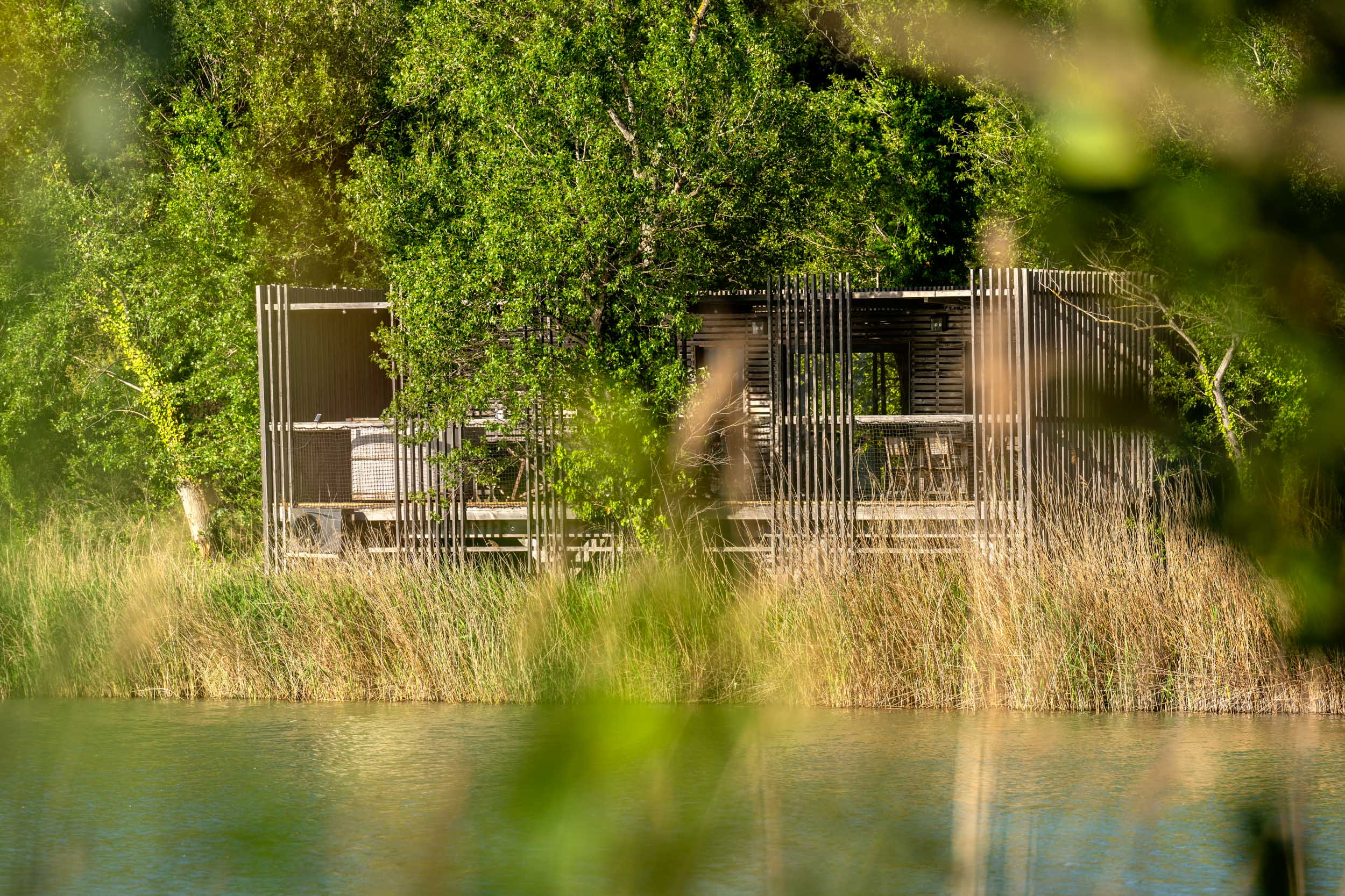 Cabane Spa Bohème : une expérience unique sur pilotis à Sorgues — vue intérieure