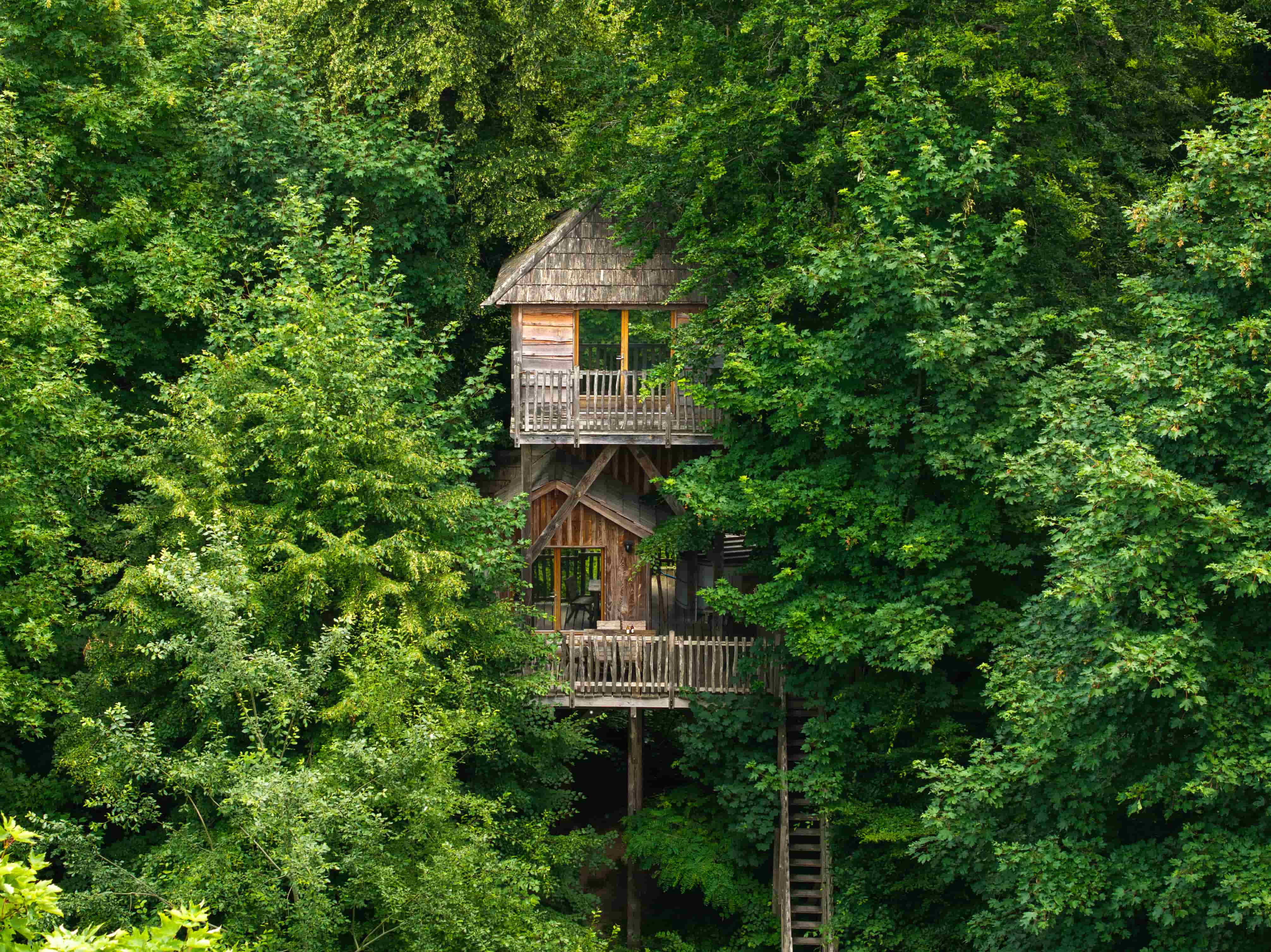 Cabane Spa Imaginaire : une évasion dans les arbres en Picardie à Raray — vue intérieure