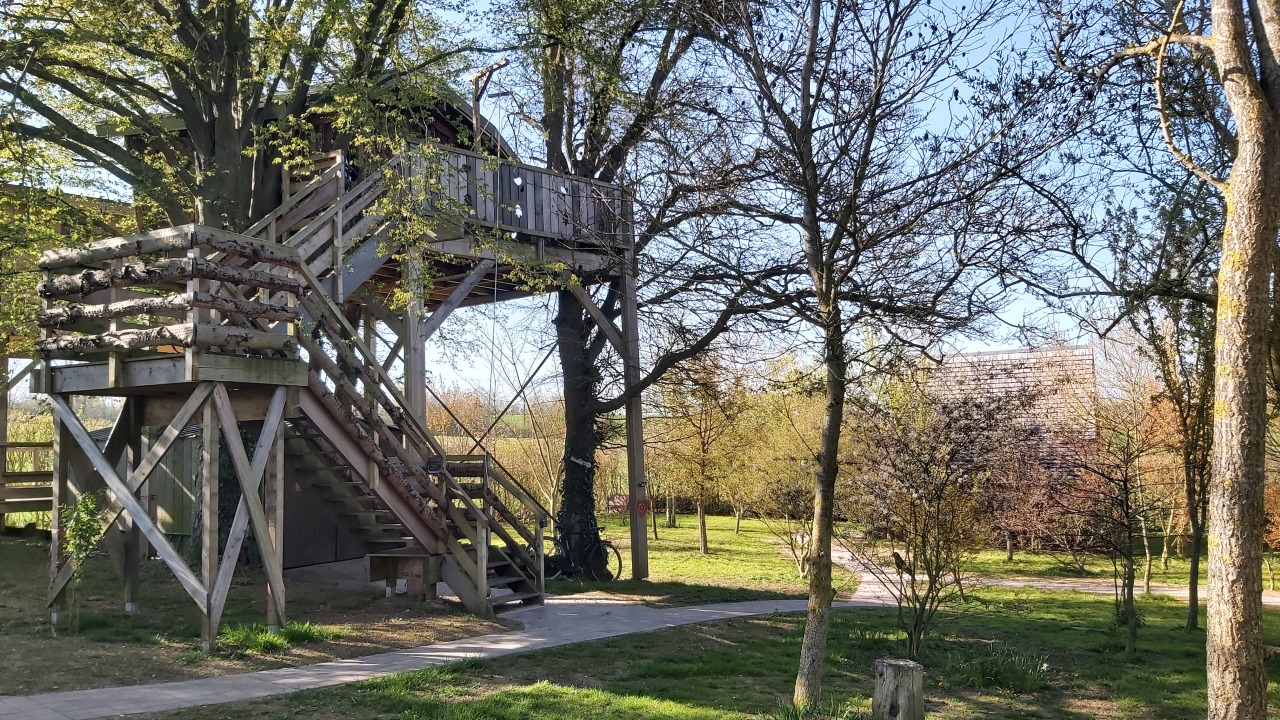 Évasion en cabane dans les arbres en Picardie à Essuiles — espace de vie