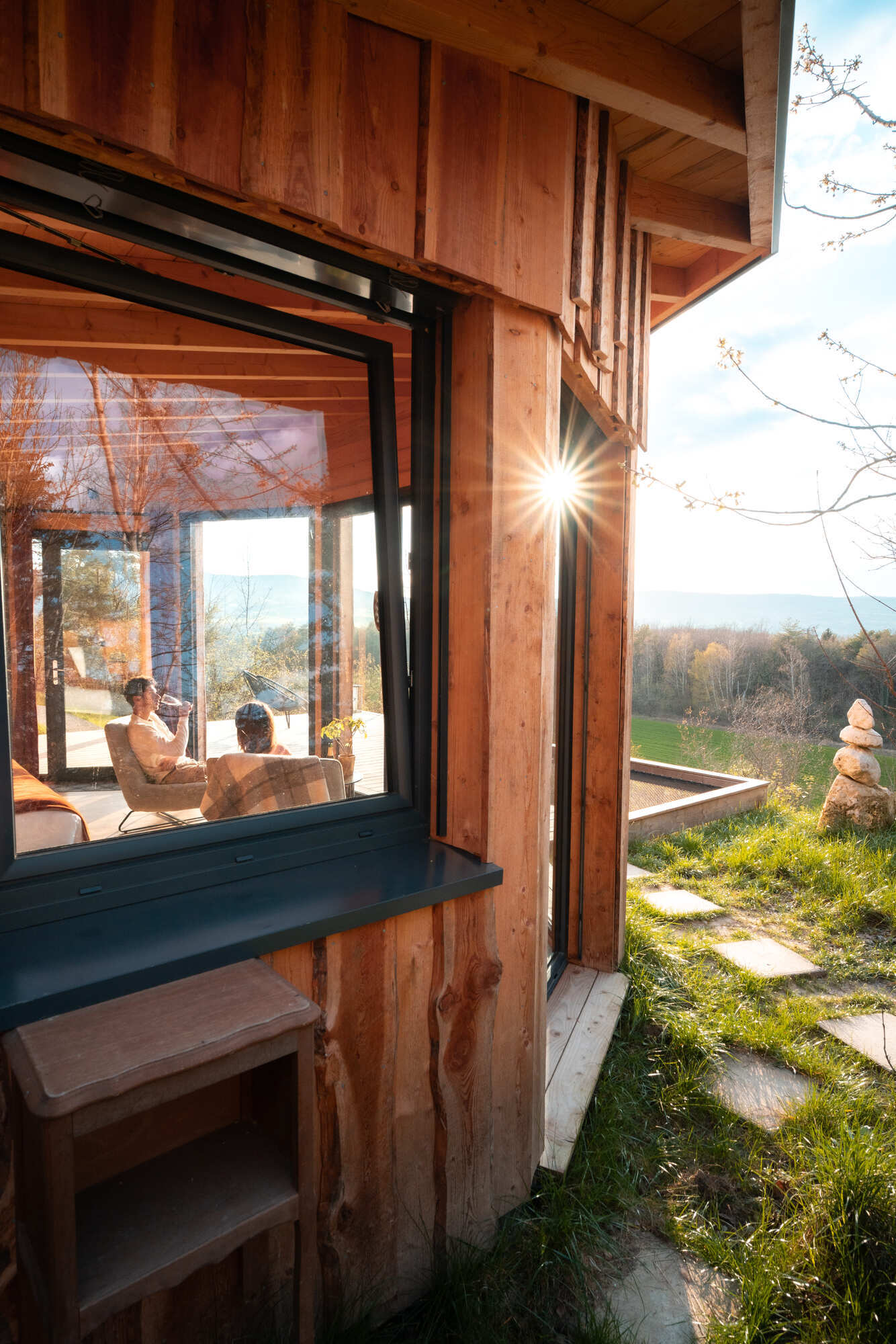 Cocoon Lodge : une évasion sensorielle en pleine nature à St Paul — vue depuis la terrasse