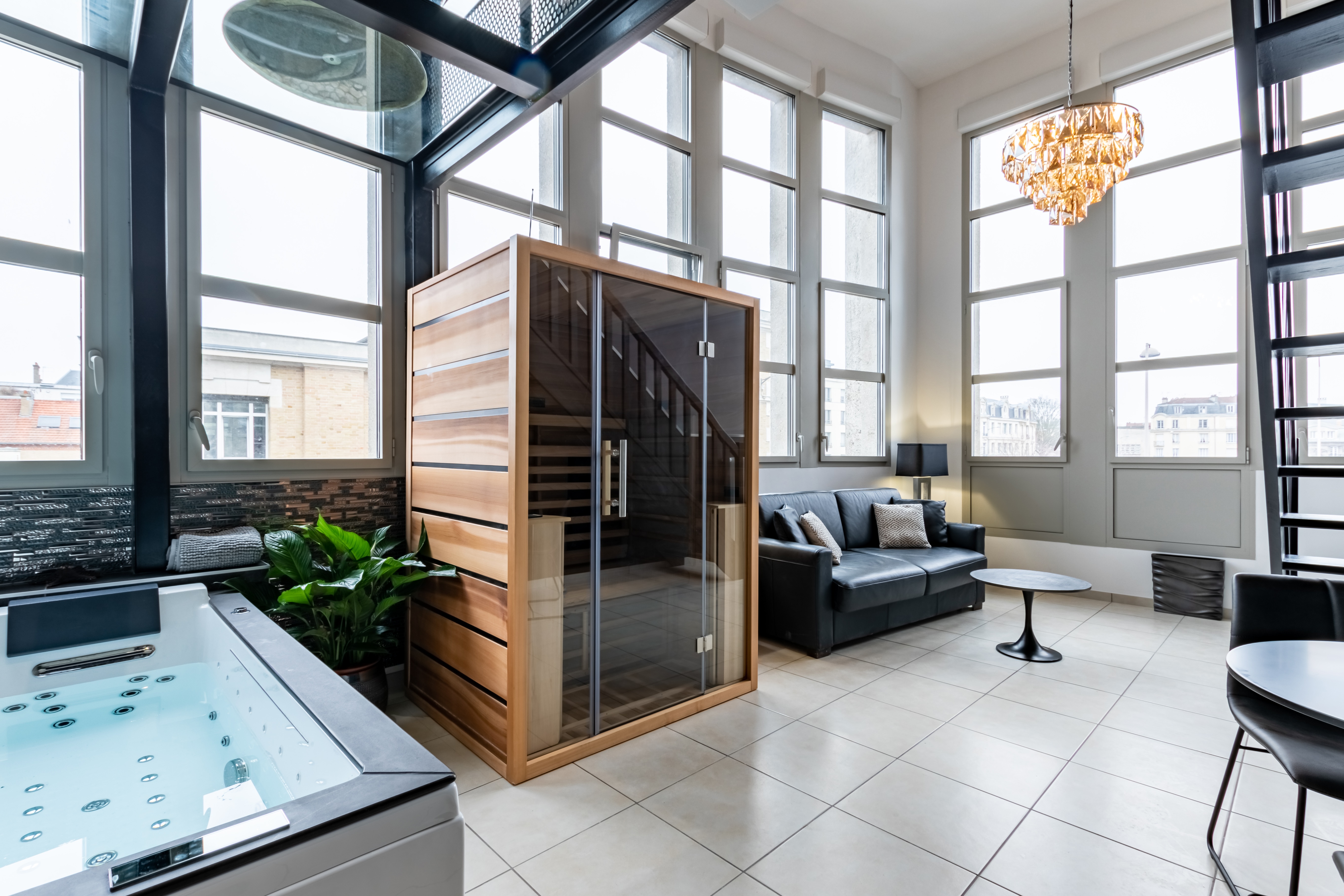 Glam Appart Spa New York Executive — Maison insolite avec spa à Reims à Reims — vue intérieure