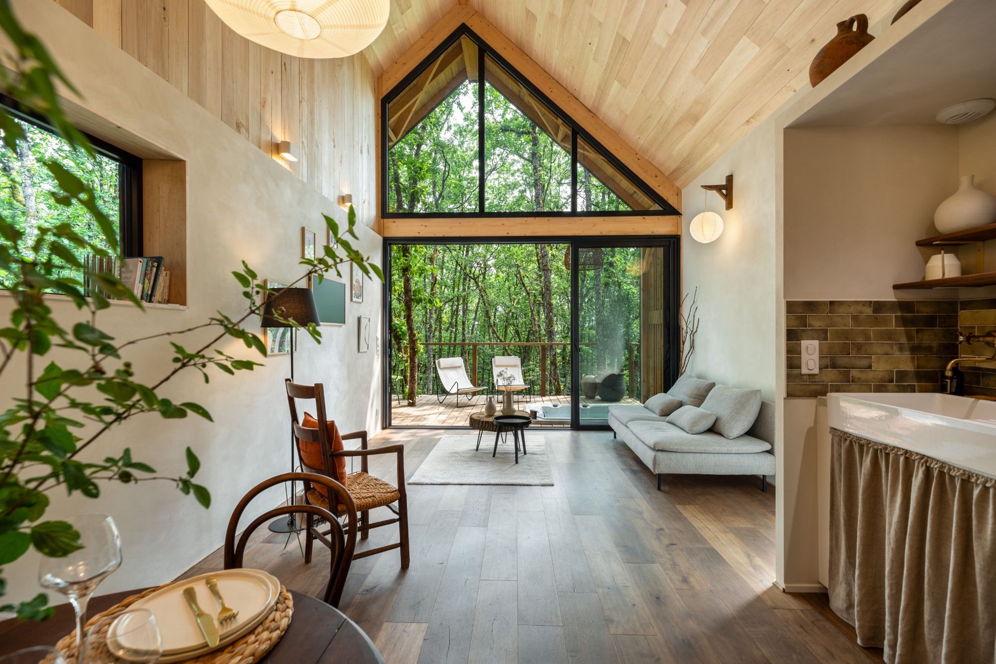 Wabi Sabi Lodge — Cabane sur pilotis avec Spa à Corrèze