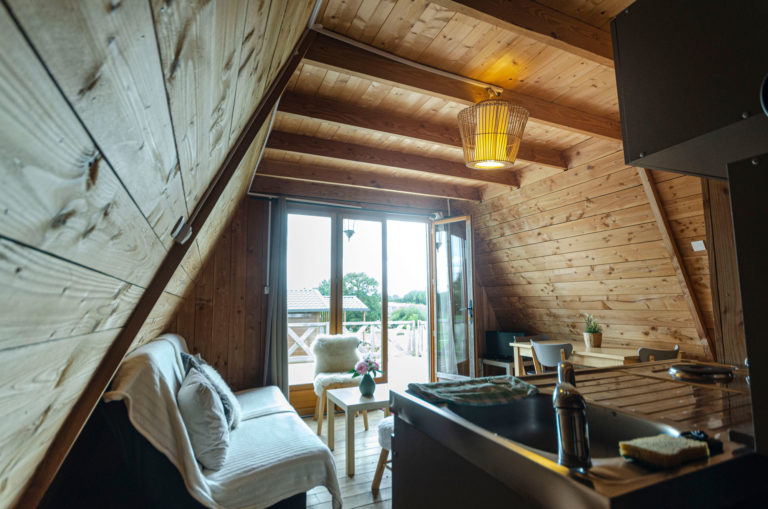 Chalet Tipi — Séjour relaxant avec spa à La Ferme Des Épis à Valambray — salle de bain