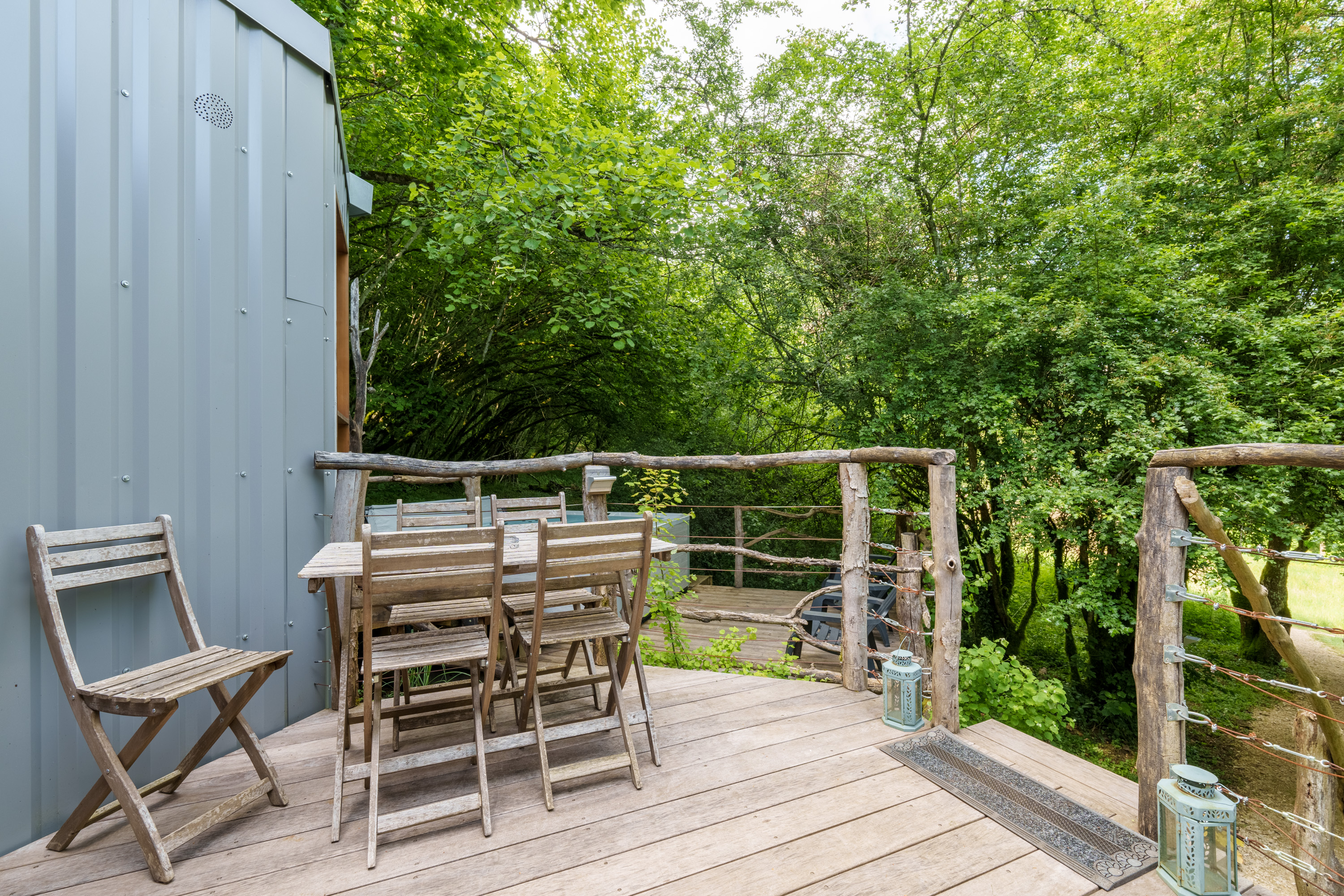 Lodge Spa Sirus — Expérience unique avec spa à Haute-Marne à Narcy — vue depuis la terrasse