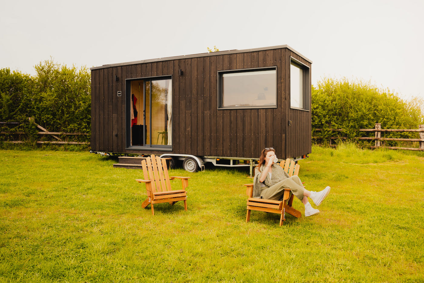 Parcel Tiny House — Évasion nature avec spa à Deauville à Deauville — salle de bain
