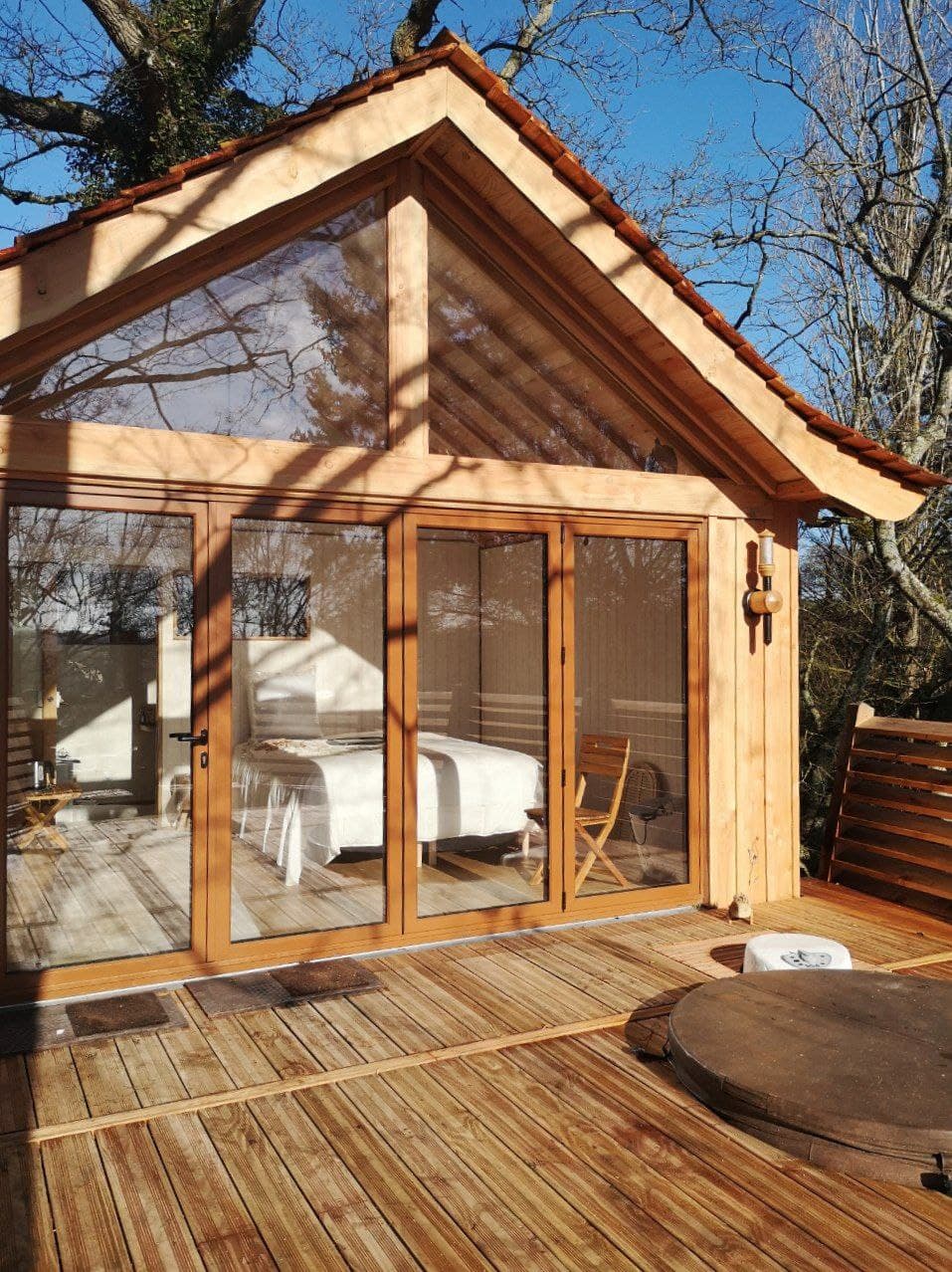 Cabane Spa Des Rêves : une immersion dans les arbres en Picardie à Rosoy-En-Multien — chambre
