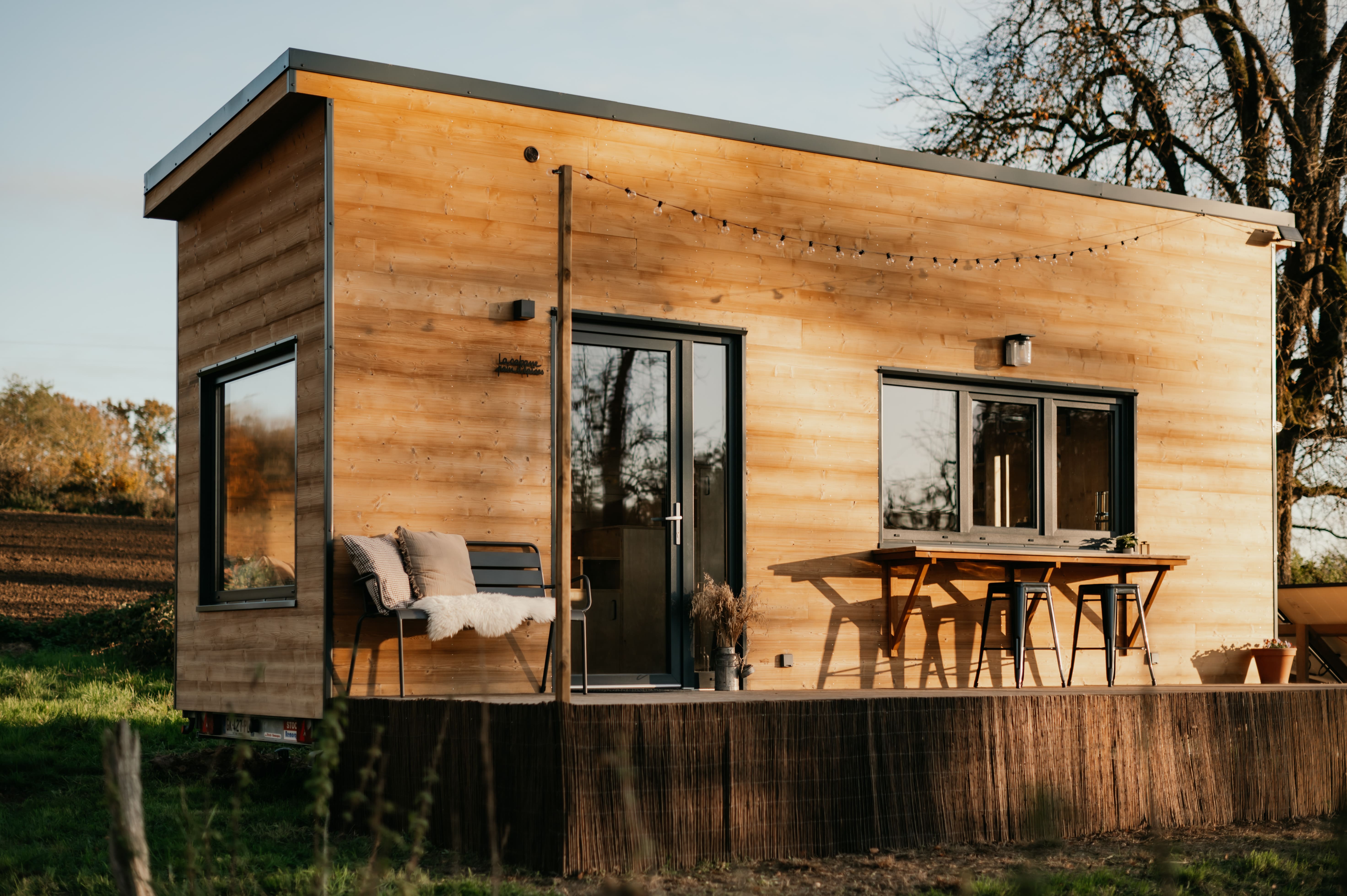 La Cabane Pain d'Épices — Tiny House avec spa à Haut-Rhin à Soultz-Haut-Rhin — chambre