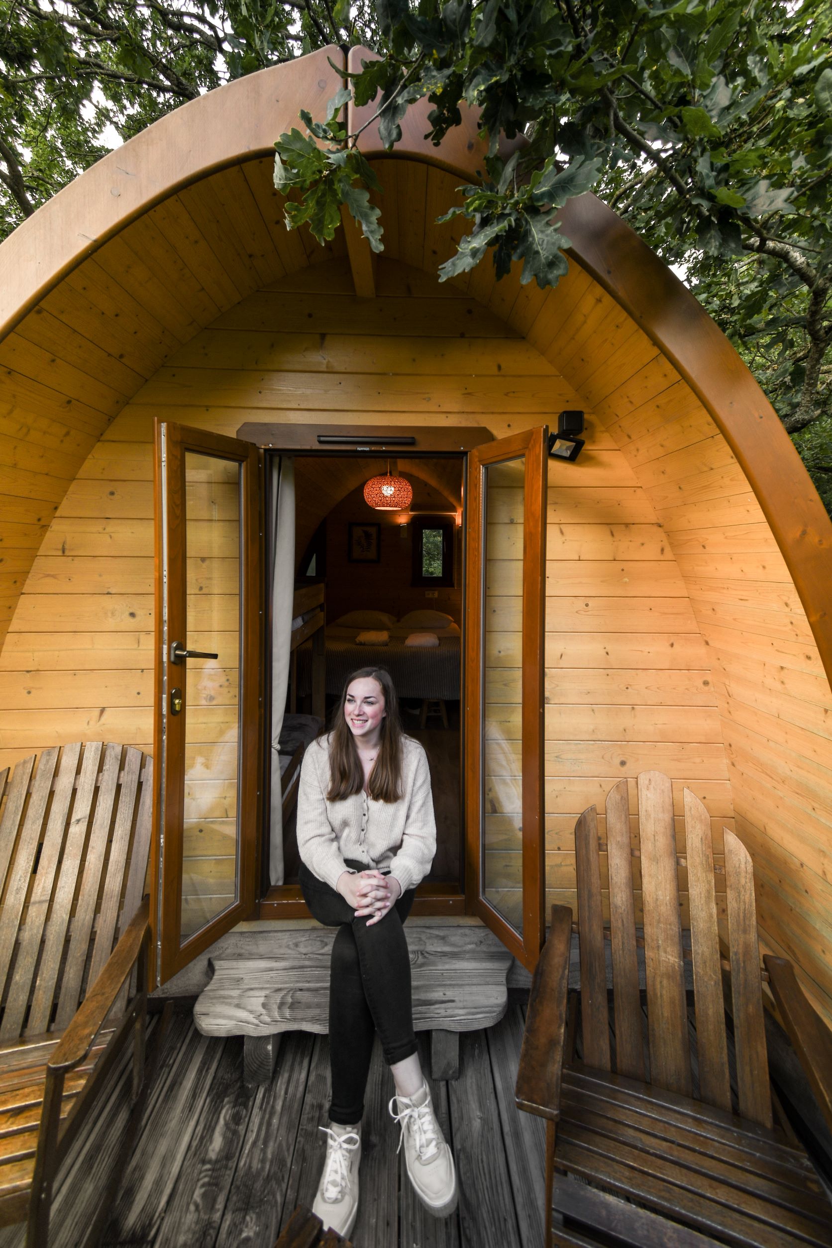 La Cabane Spa Le Chêne : une immersion dans les arbres à Rosoy-En-Multien — vue intérieure