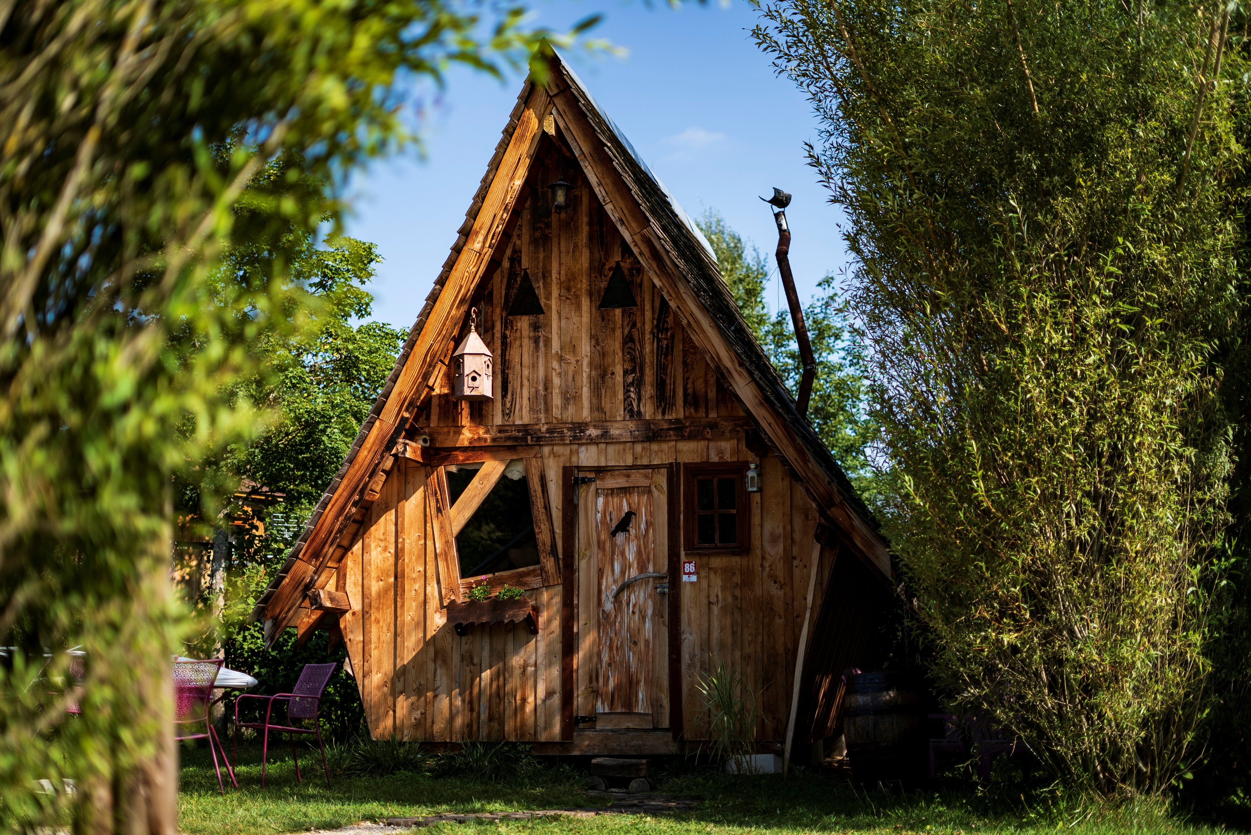 Faerie — Cabane en bois avec spa à La Roche D'Ully