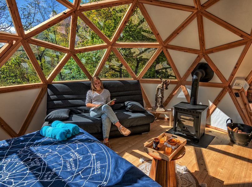 Le Dôme Etoiles — Nuit panoramique à Chasteuil (Alpes-de-Haute-Provence) à Castellane — salle de bain