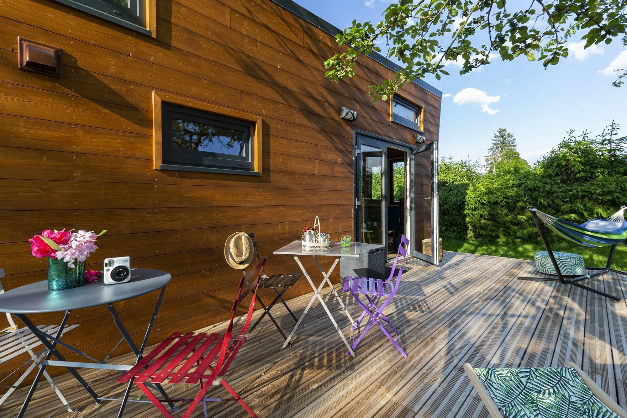 Tiny house Ô P'tit Nid Milie : une évasion sensorielle en Lorraine à Bellefontaine — chambre