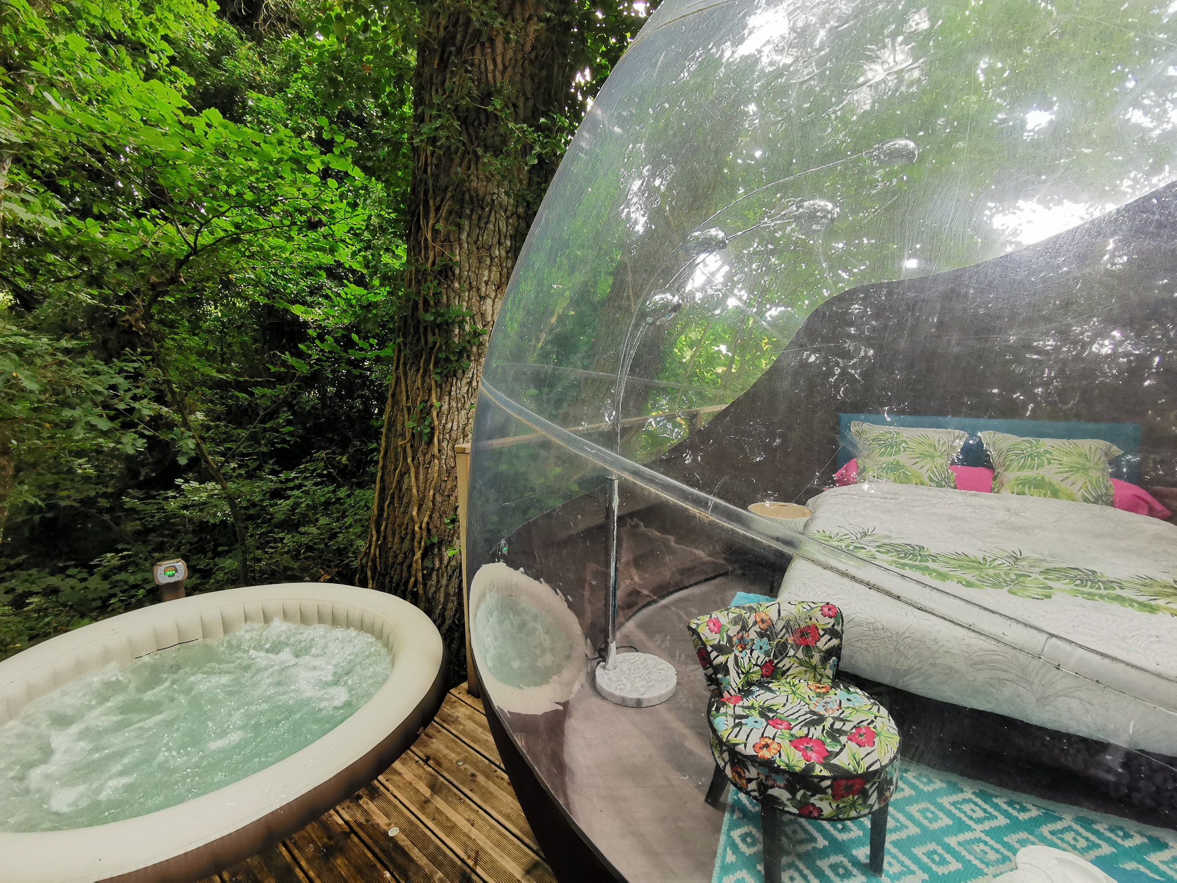 La bulle Sterenn : une échappée romantique en Bretagne à Plouec Du Trieux — vue intérieure