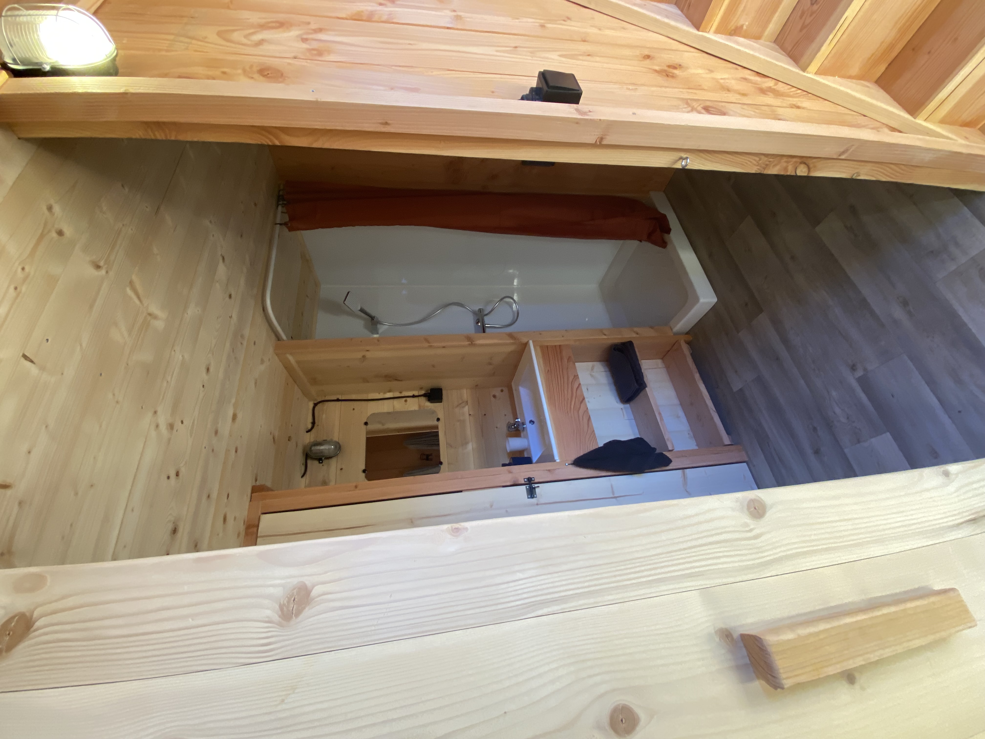 La cabane "Nid secret" — Cabane sur pilotis avec spa à Haute-Loire à Saint-Christophe-d'Allier — chambre