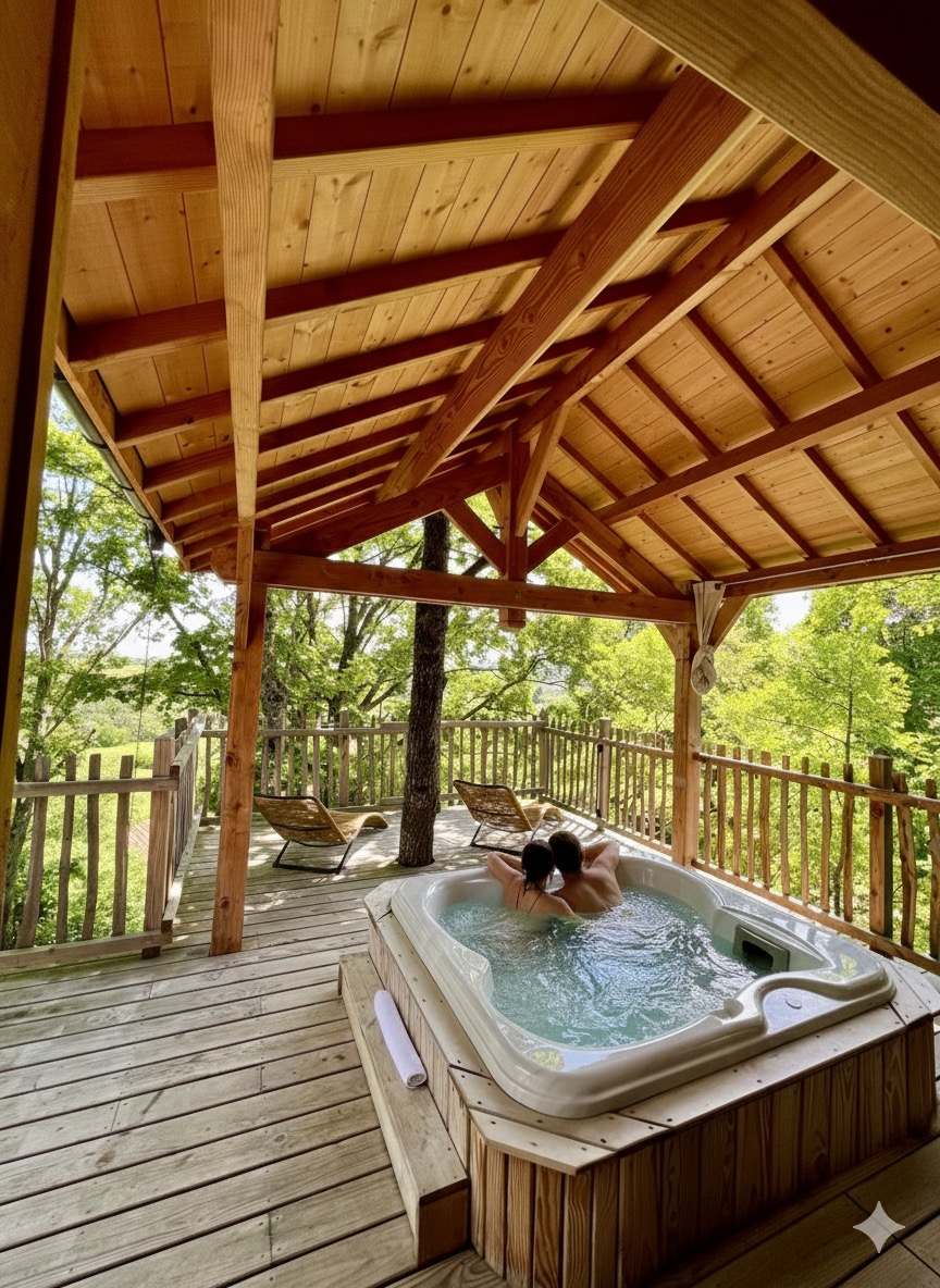 Le Temps d'un Rêve — Dôme avec Spa & Sauna à Puy-de-Dôme à Clermont-Ferrand — vue intérieure
