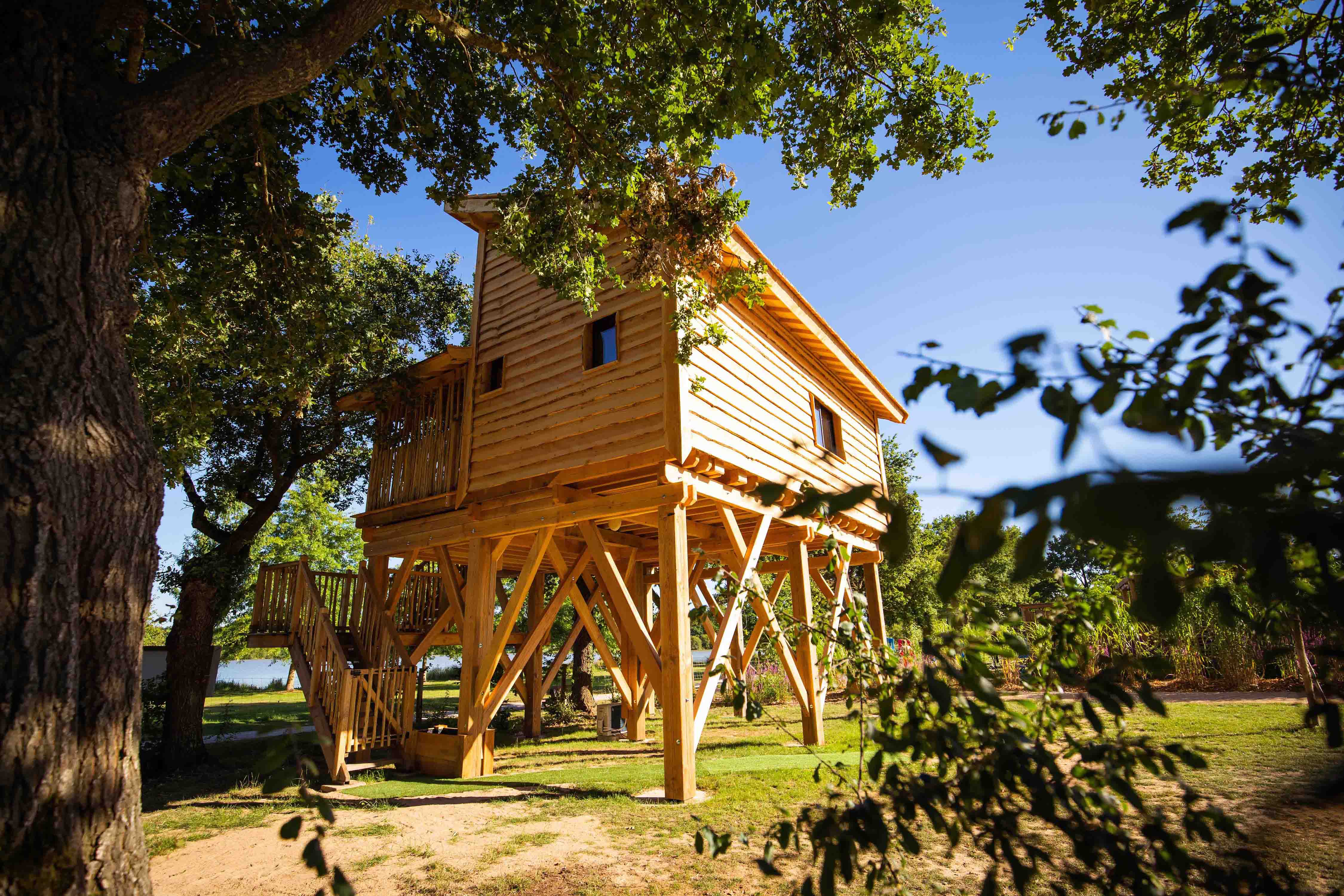 Cabane Spa dans les arbres — Séjour détente à 4m en Vendée à La Roche-sur-Yon — espace de vie