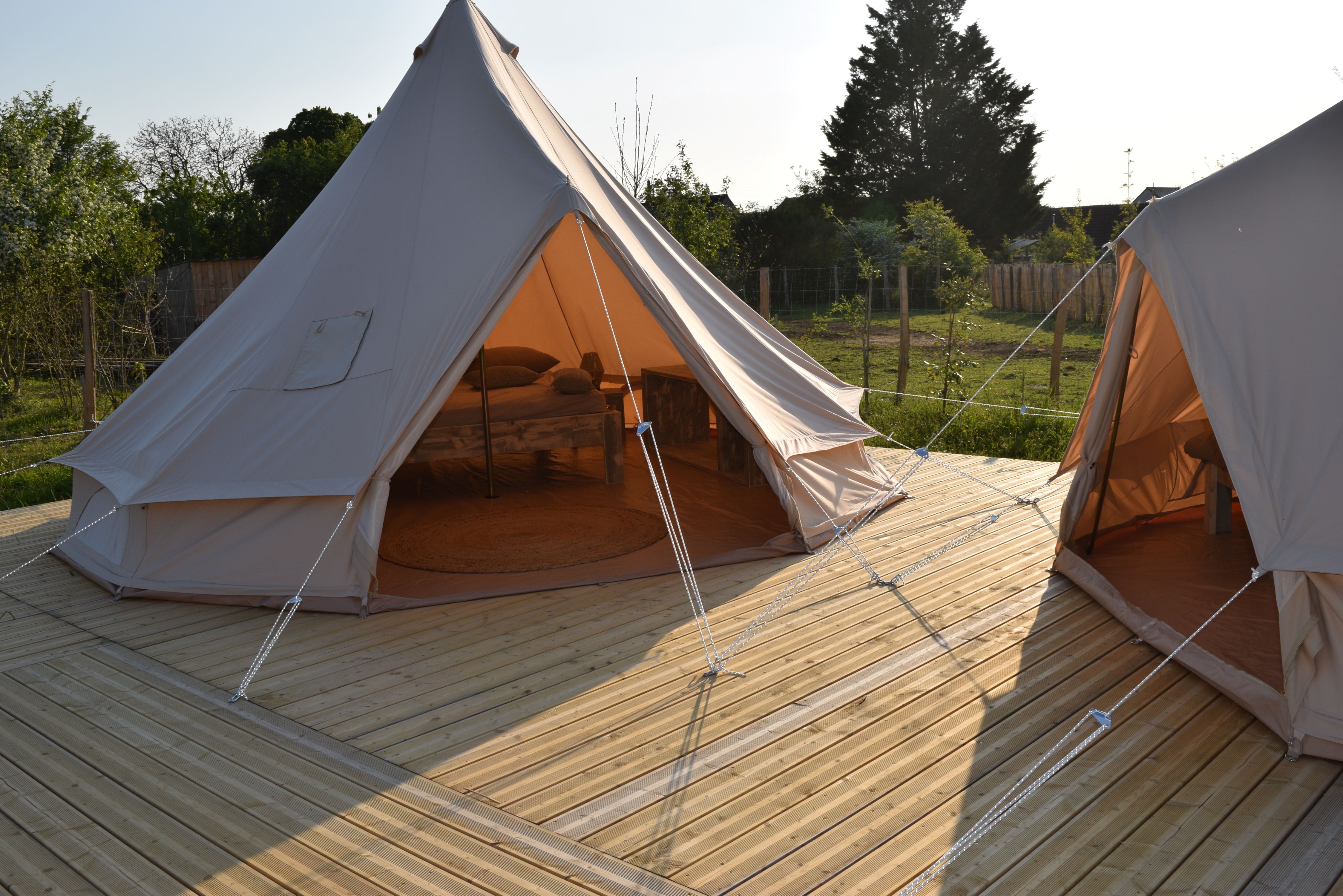 Tente Inca — Séjour nature avec spa à Maine-et-Loire à Angers — cuisine