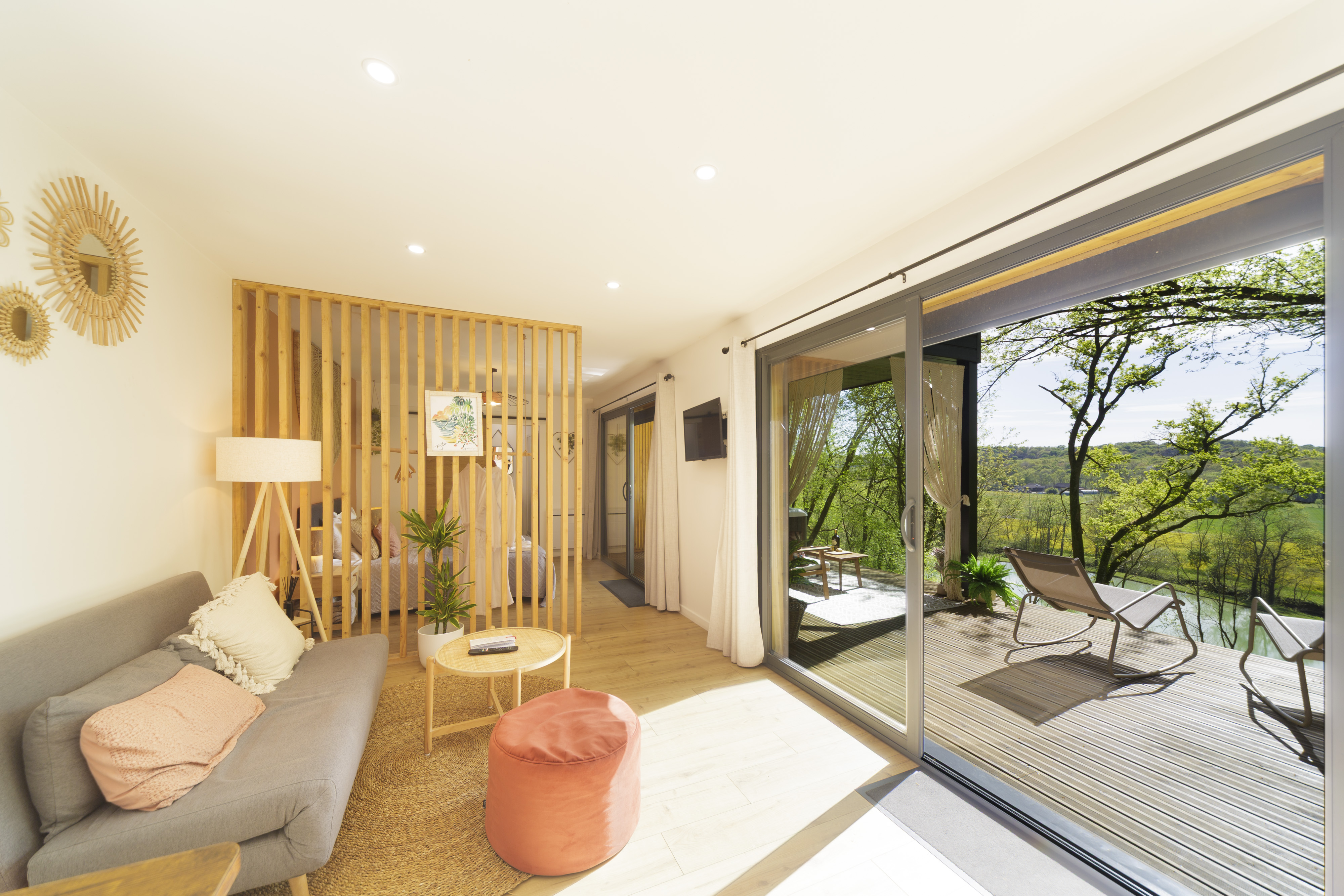 Cabane du Chêne & SPA : une expérience unique en Aquitaine à Sévignacq — chambre