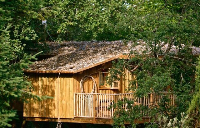 La Luna Vaira — Cabane dans les arbres avec vue panoramique en Dordogne à Coursac — chambre