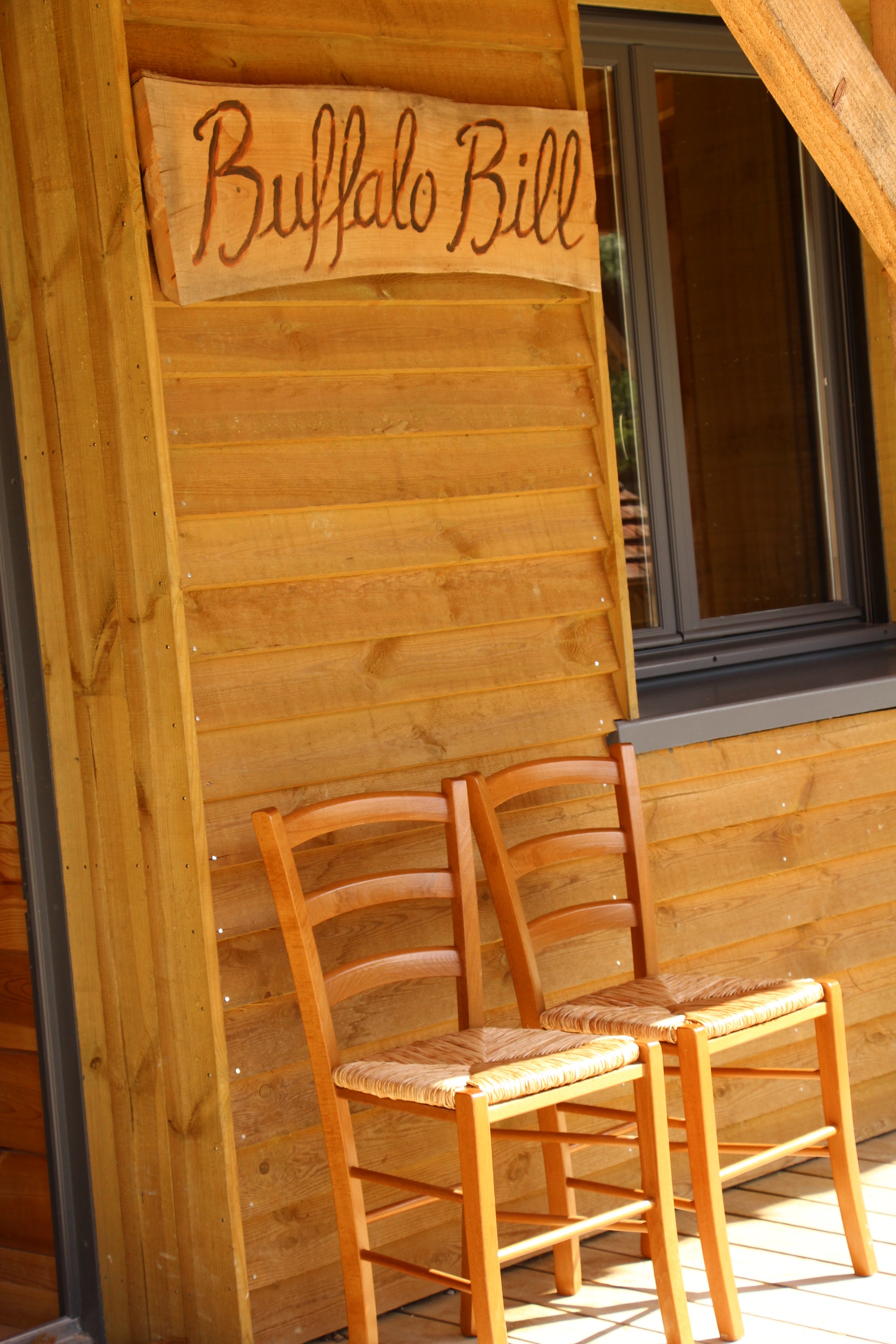Cottage Western City : une cabane au cœur de la nature à Barberey St Sulpice — vue depuis la terrasse