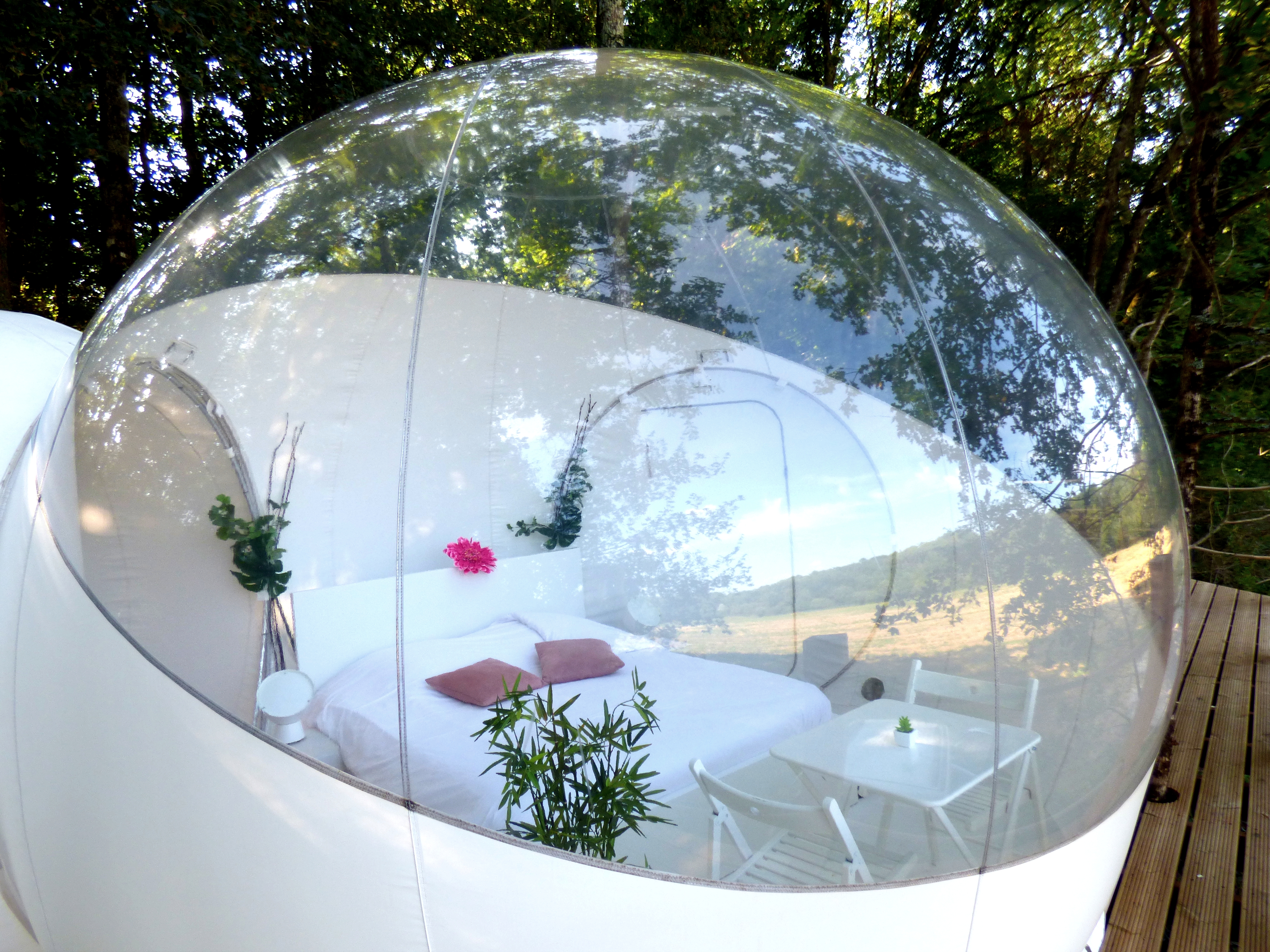CaBulle Spa Le Grain — Bulle avec spa à Gironde à Bruges — vue intérieure