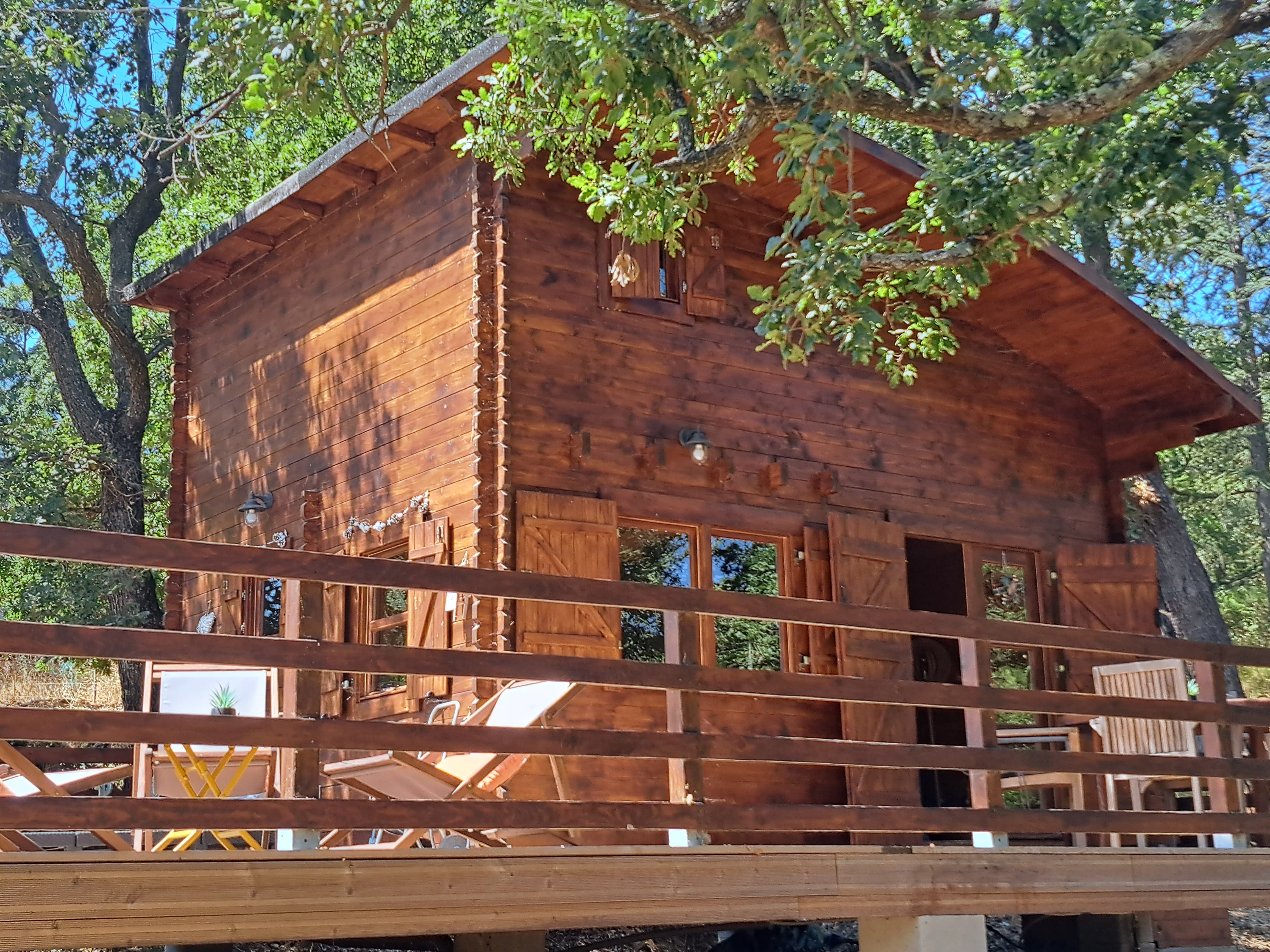 L'arbousier — Chalet avec Spa et Piscine à La Garde-Freinet à La Garde-Freinet — vue depuis la terrasse