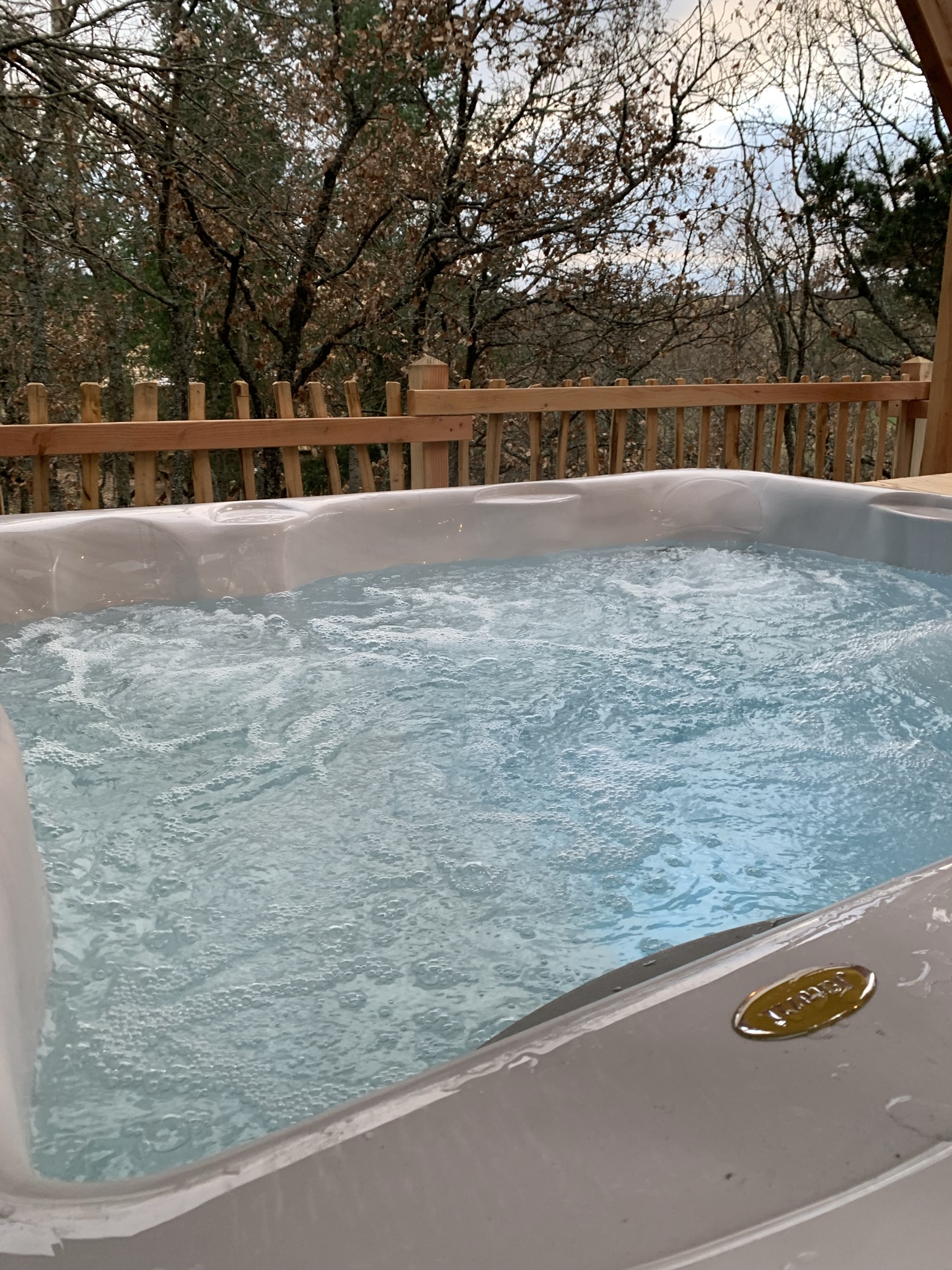 Cabane Château Familiale — Spa/Jacuzzi à Peydébé (Haute-Loire) à Peydébé — espace de vie